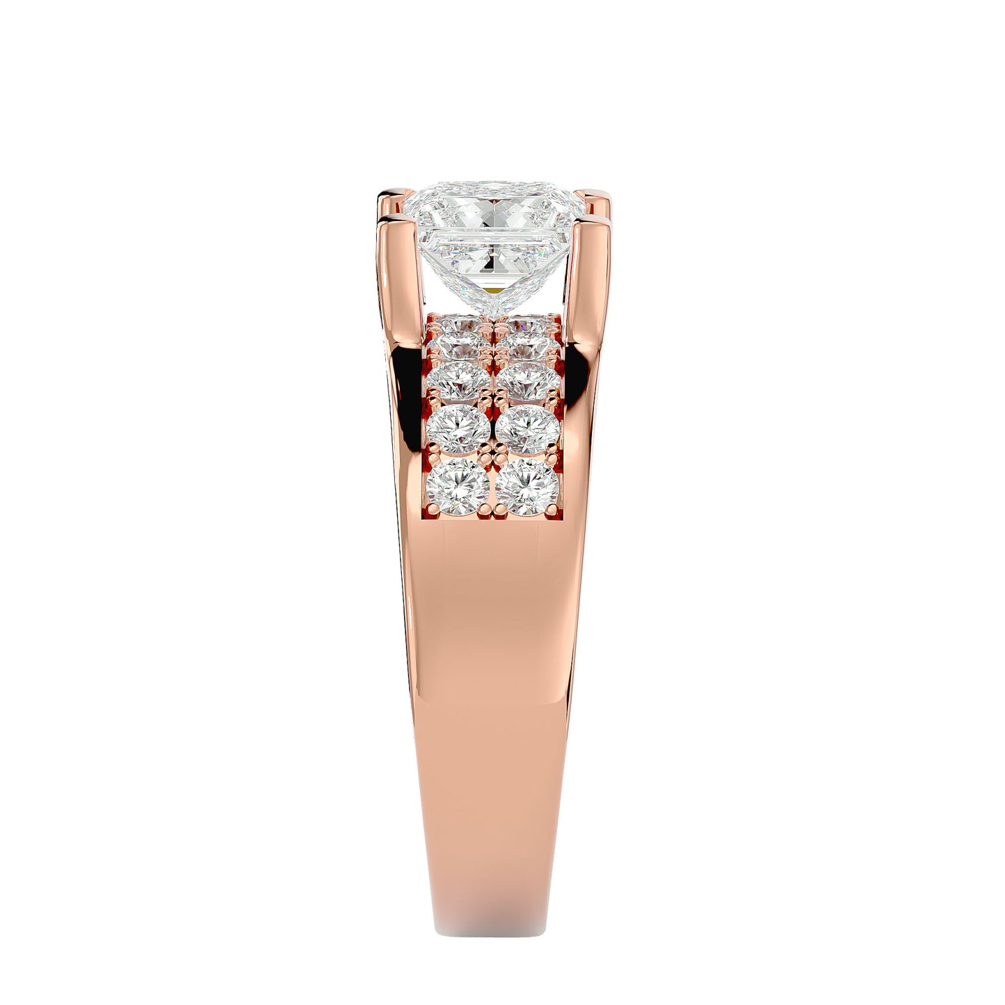 Ines Princess diamond engagement ring