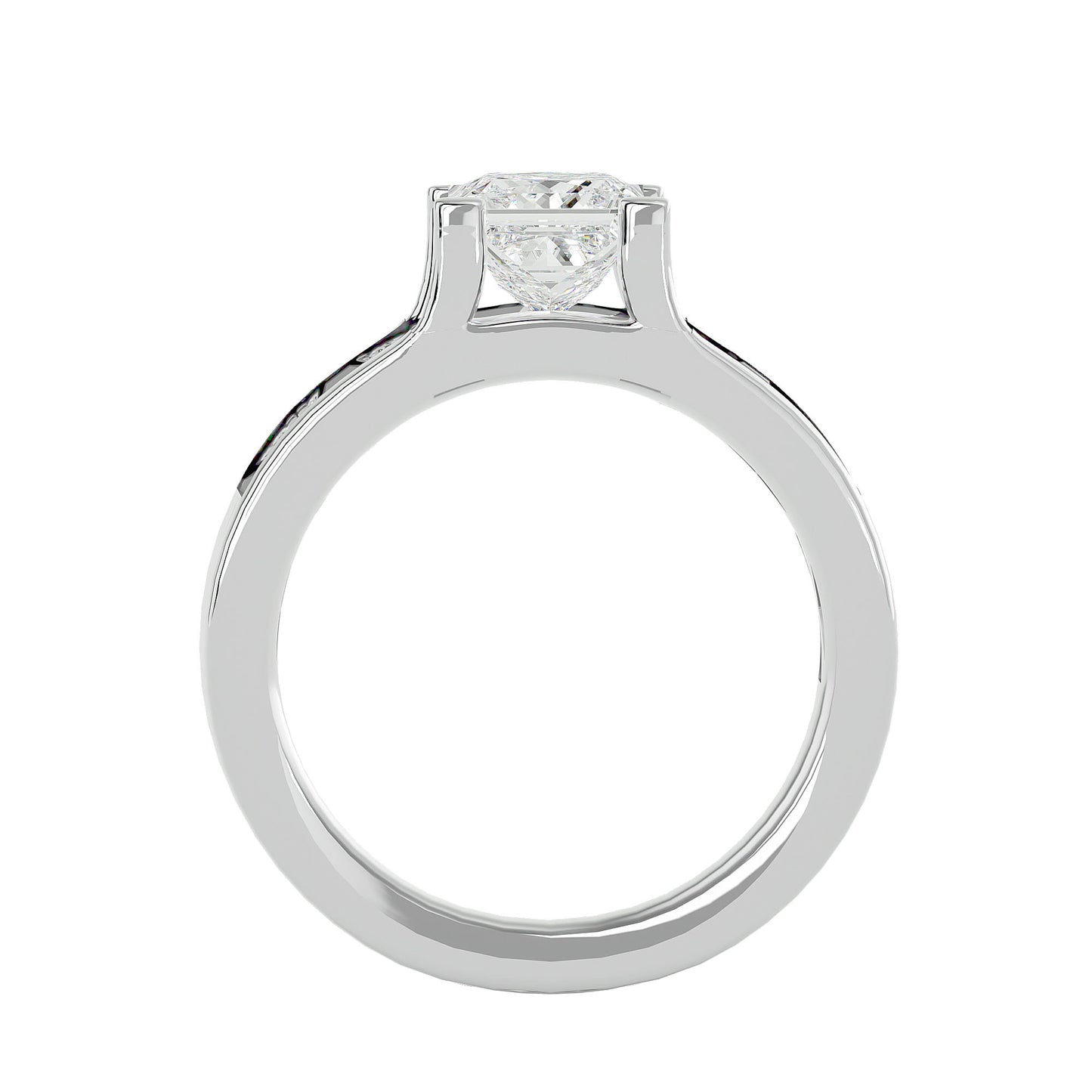 Ines Princess diamond engagement ring