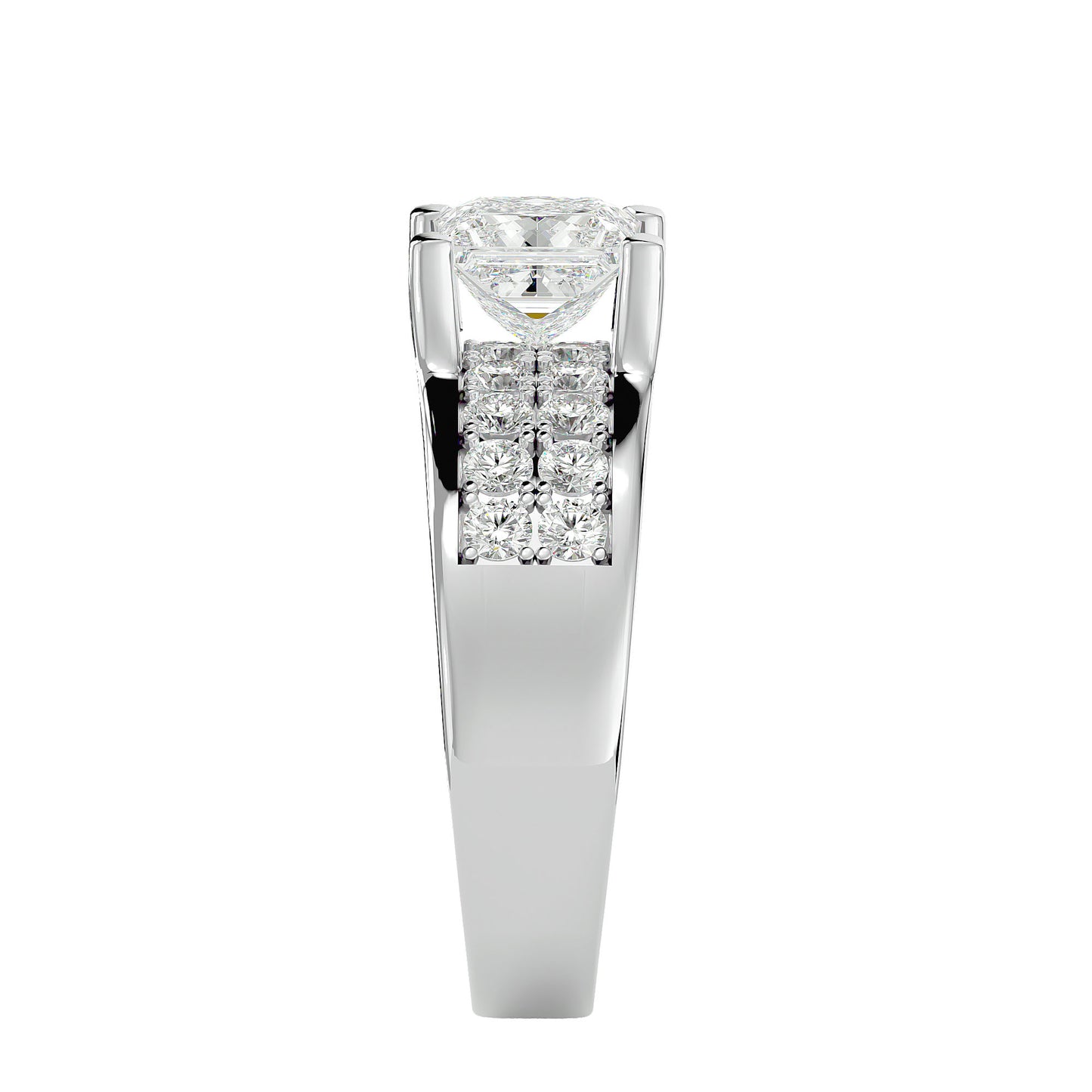 Ines Princess diamond engagement ring