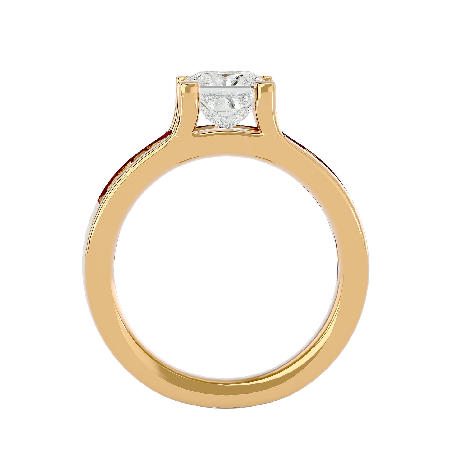 Ines Princess diamond engagement ring