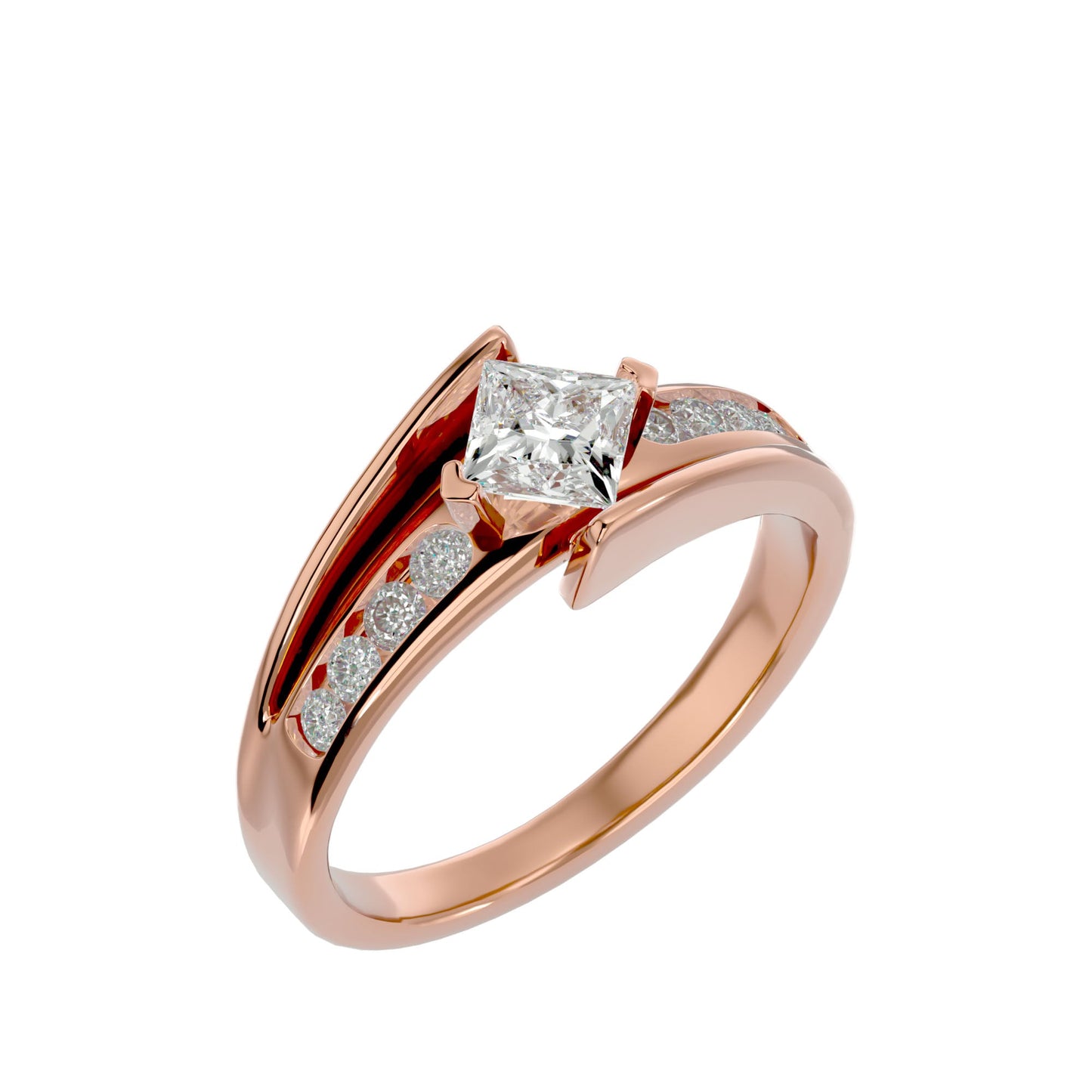 Zuleika Solitaire Diamond Engagement Ring
