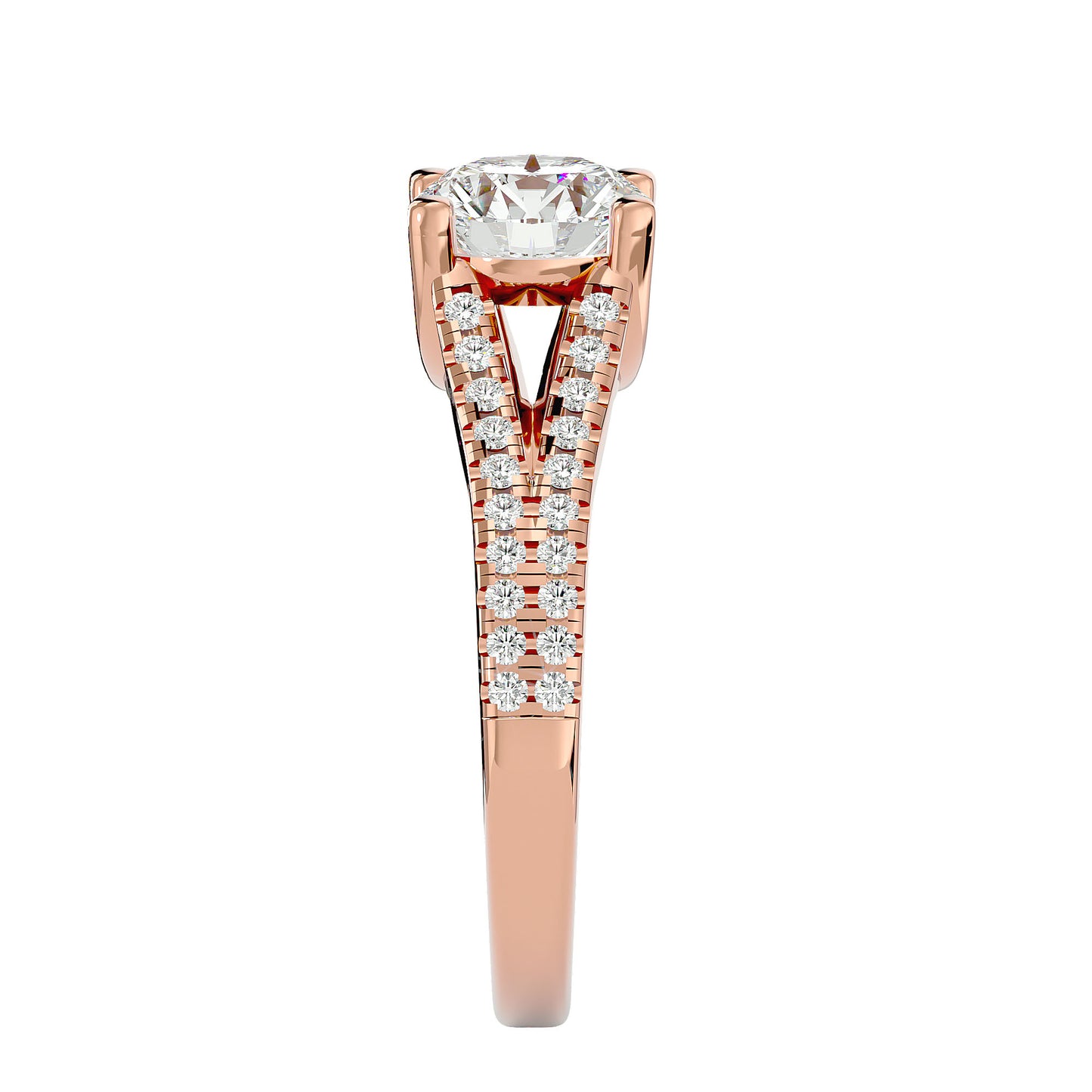 Svetlana Split Shank Diamond Engagement Ring
