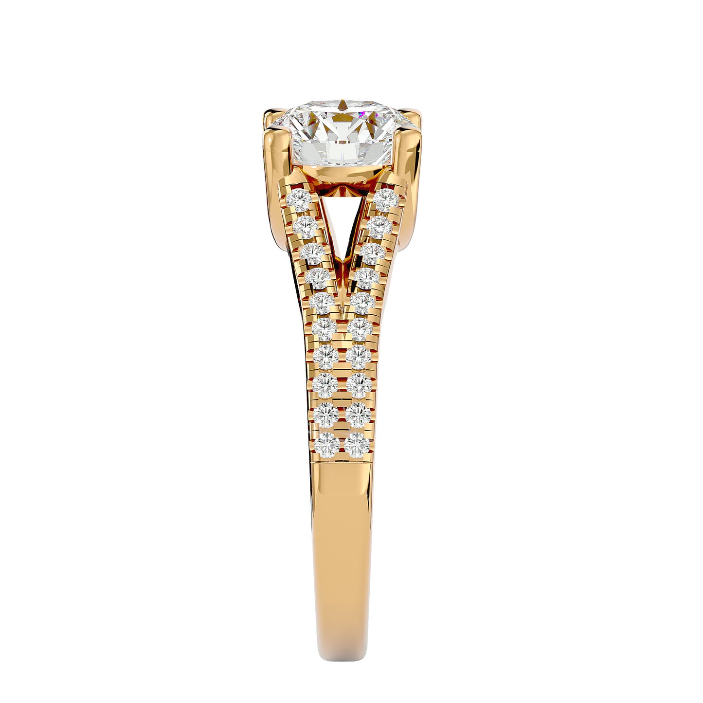 Svetlana Split Shank Diamond Engagement Ring
