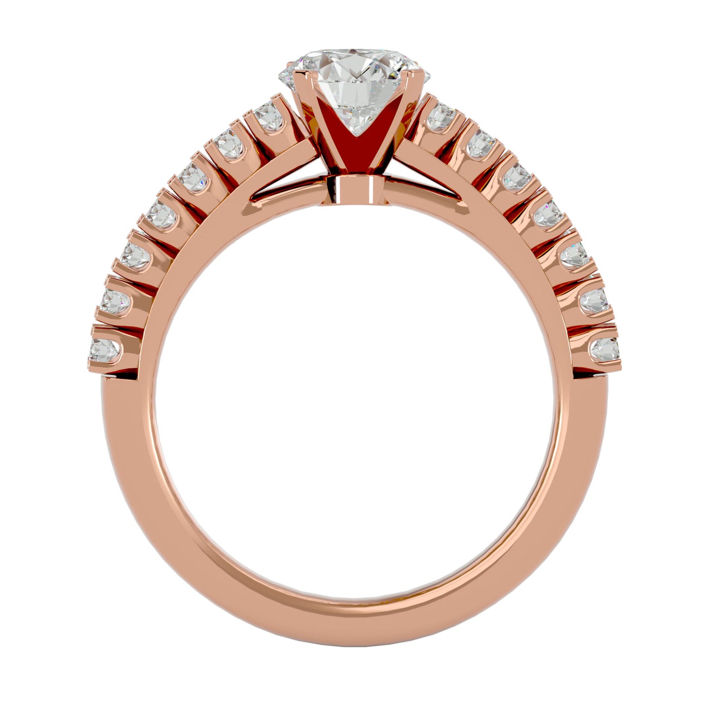 Yuki side stone engagement ring