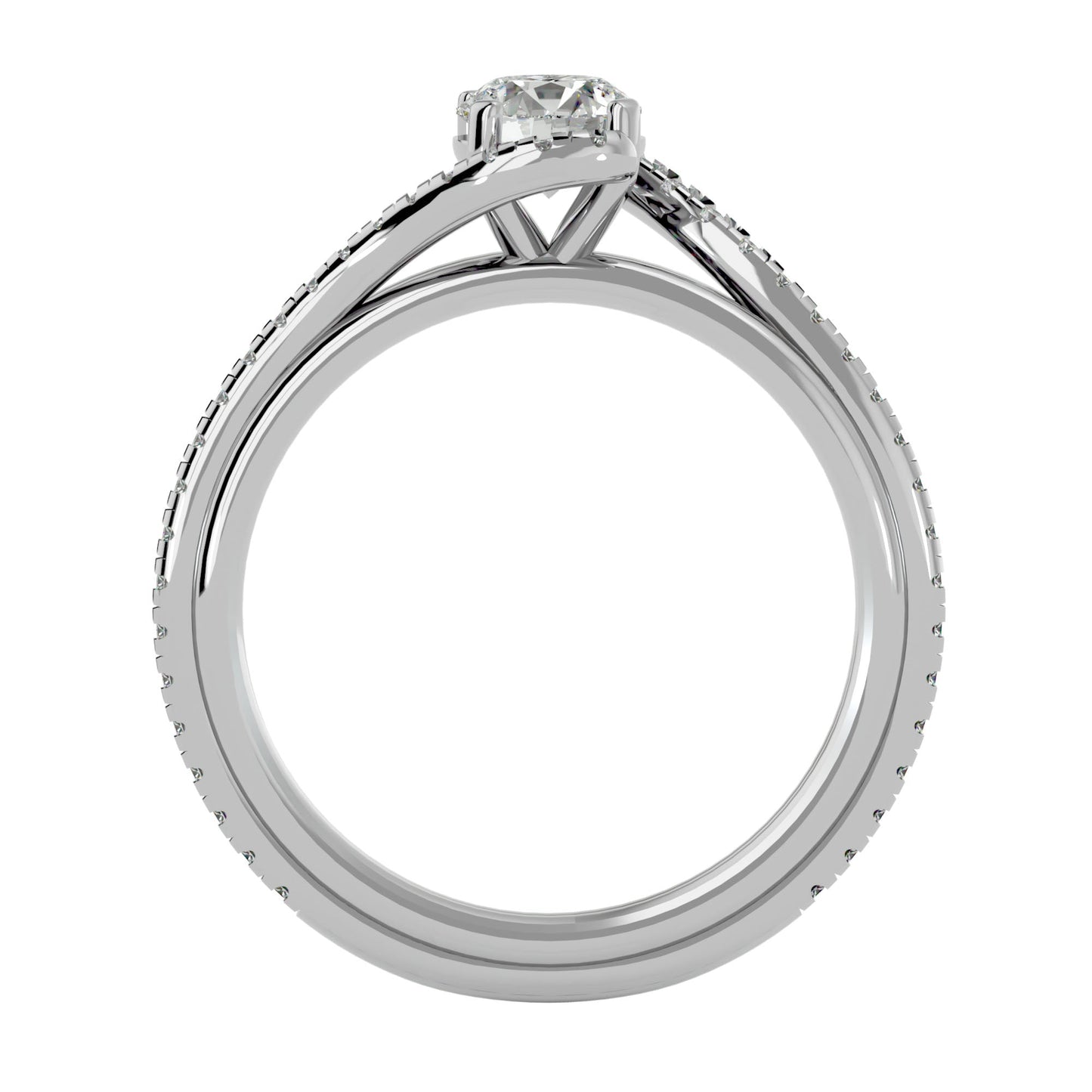 Michelle halo engagement ring & matching band