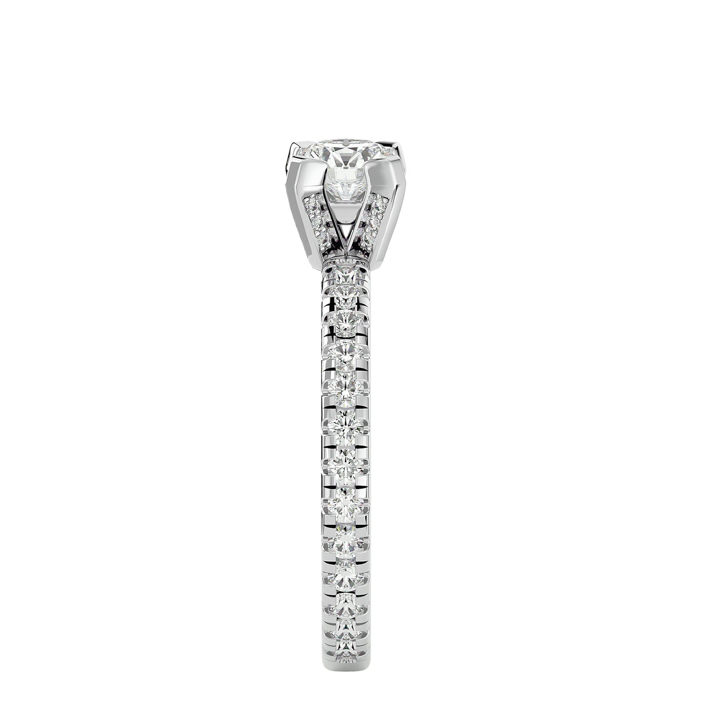 Dahlia diamond engagement ring