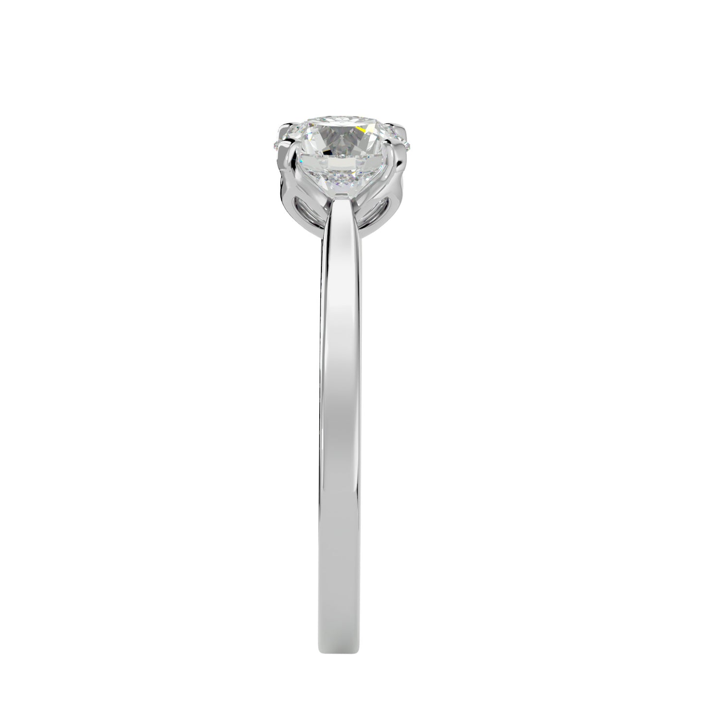 Poppy solitaire diamond engagement ring