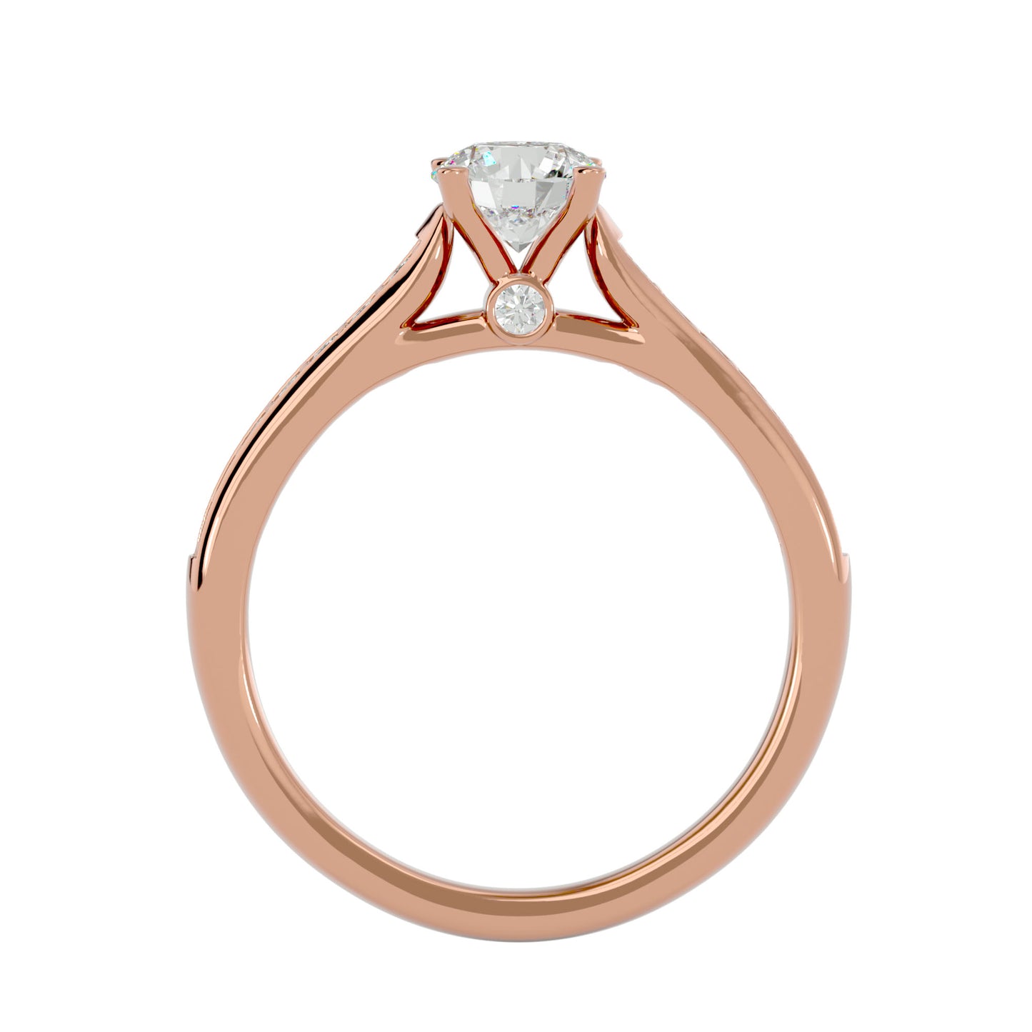 Freesia diamond engagement ring