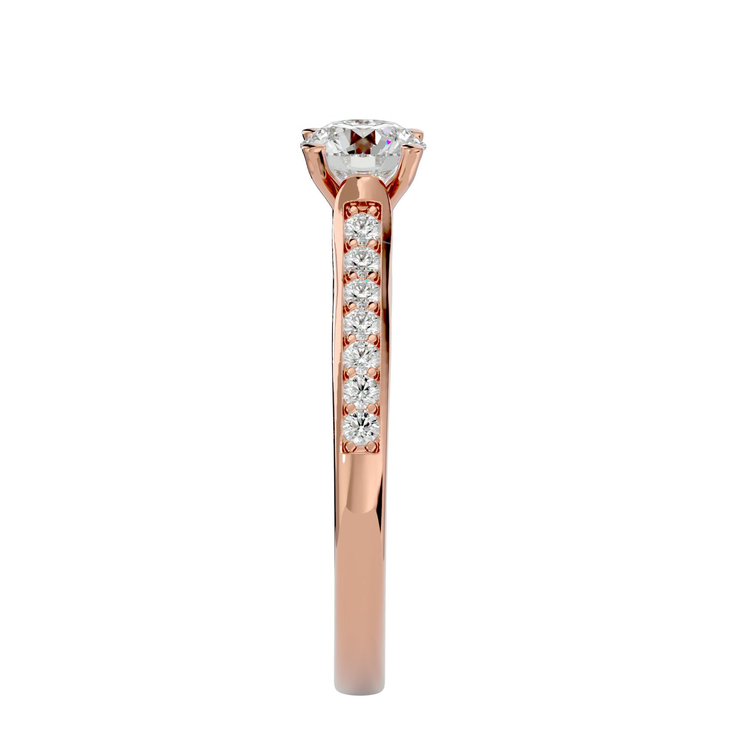 Freesia diamond engagement ring