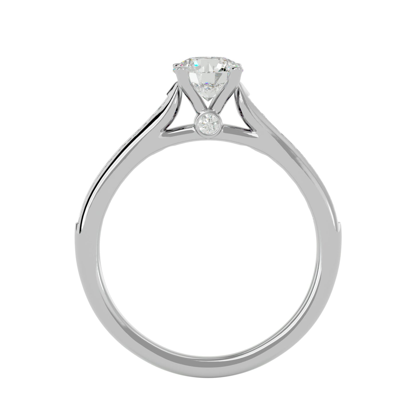 Freesia diamond engagement ring