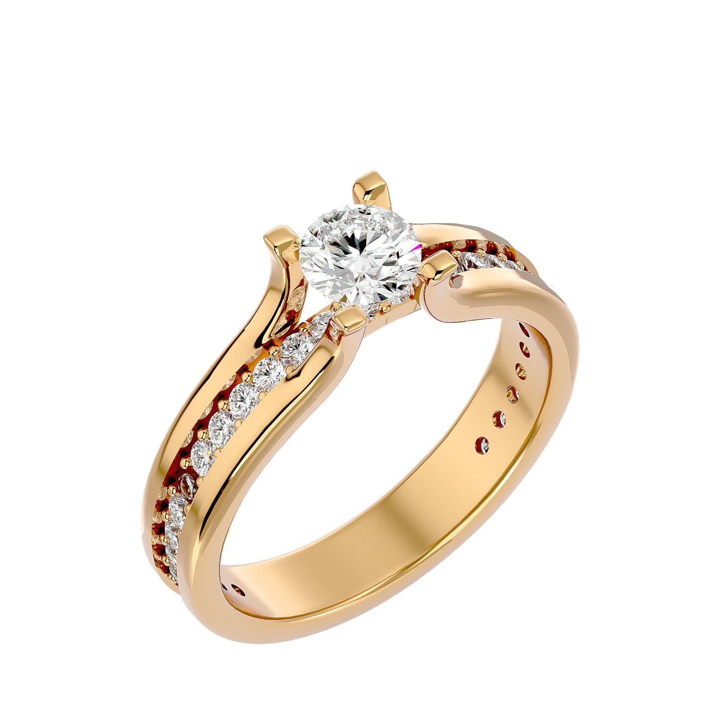 Amandine diamond engagement ring