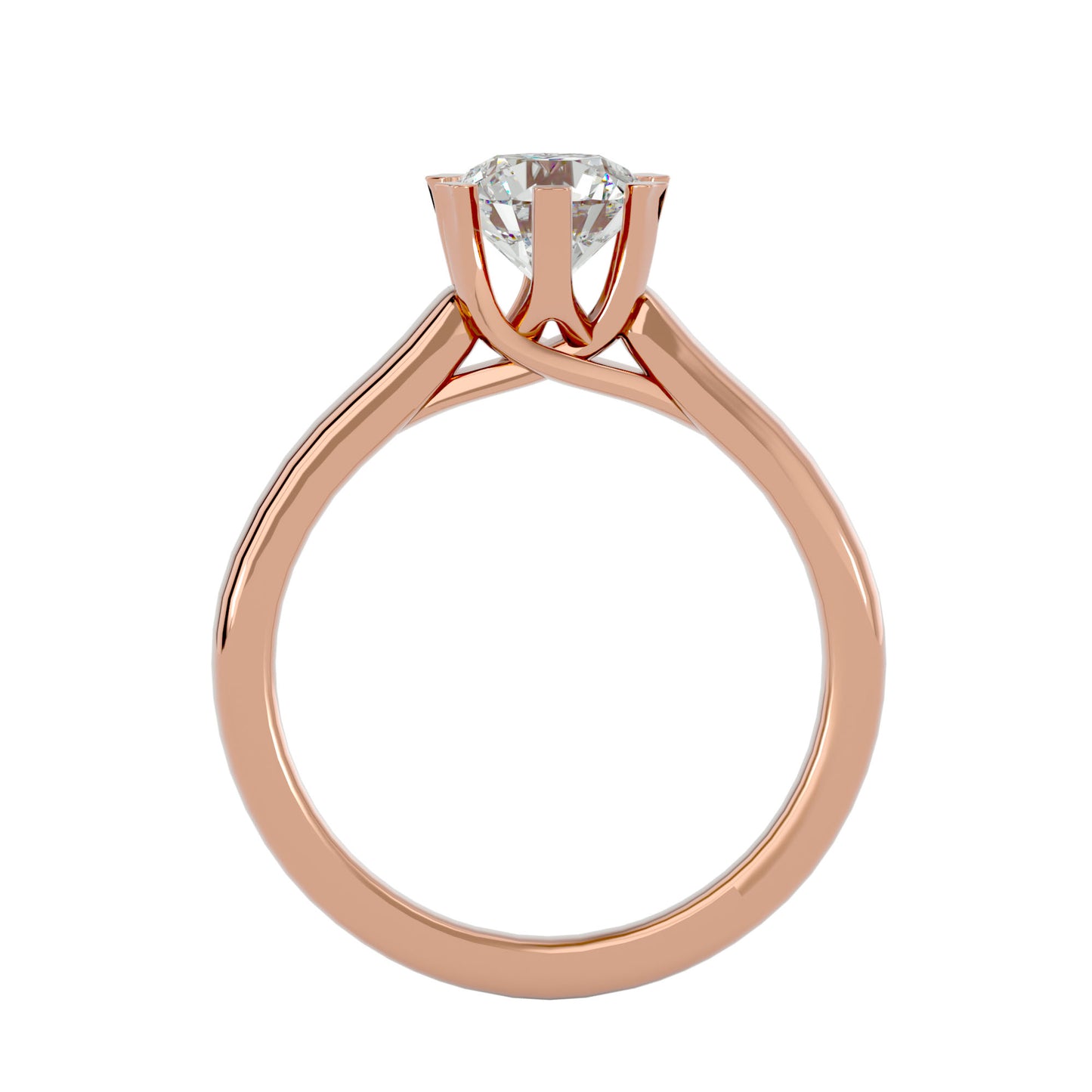 Beatrice six prong diamond engagement ring
