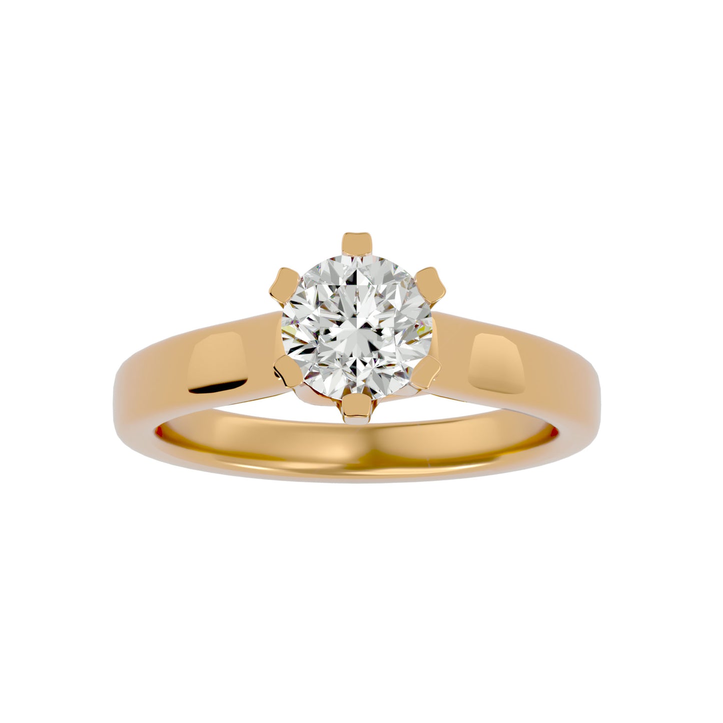 Beatrice six prong diamond engagement ring