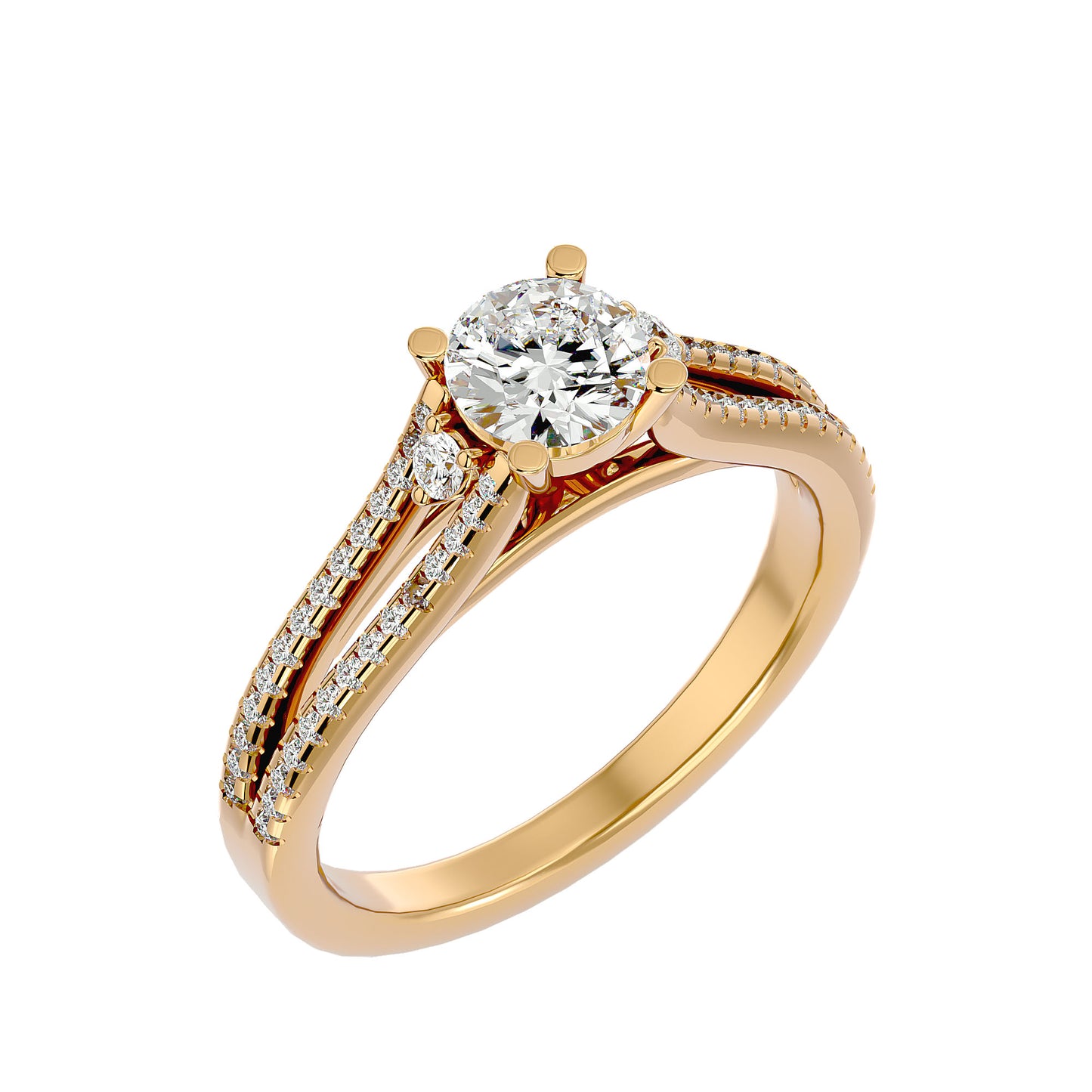 Ruby diamond engagement ring