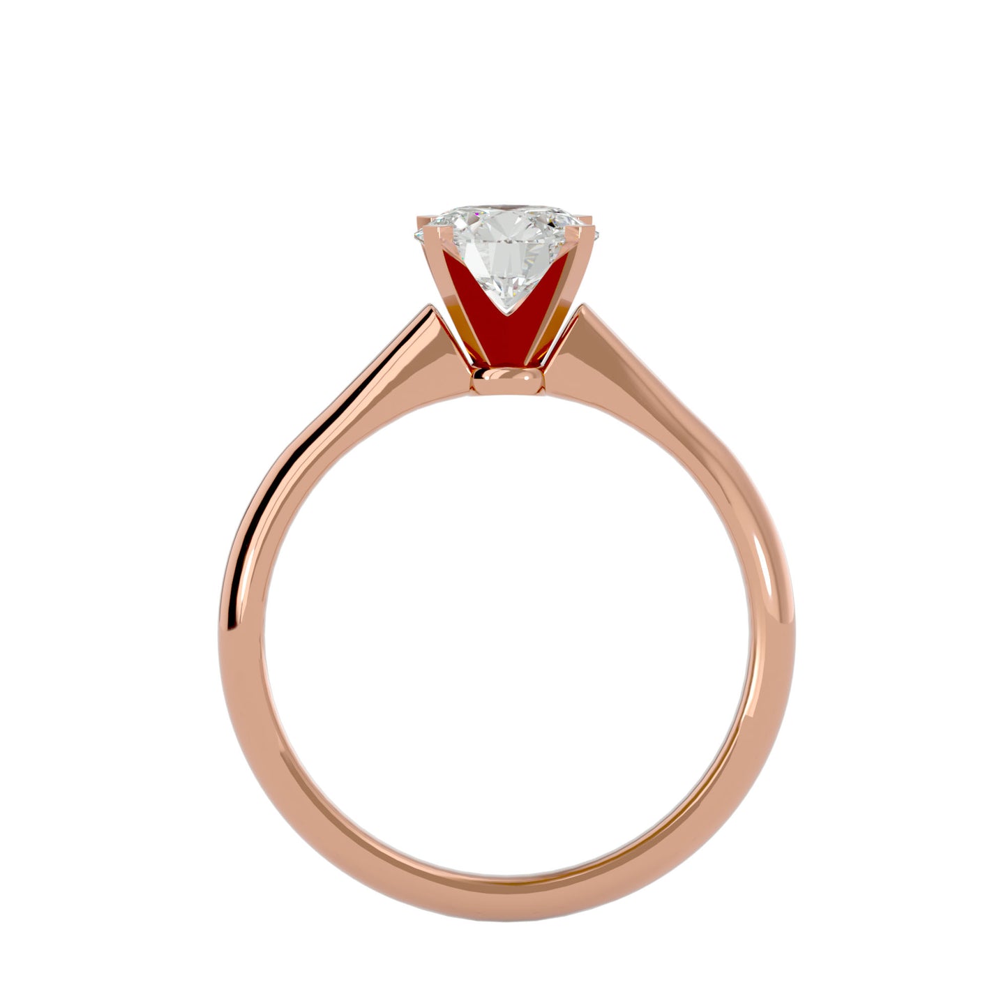 Mabel solitaire diamond engagement ring