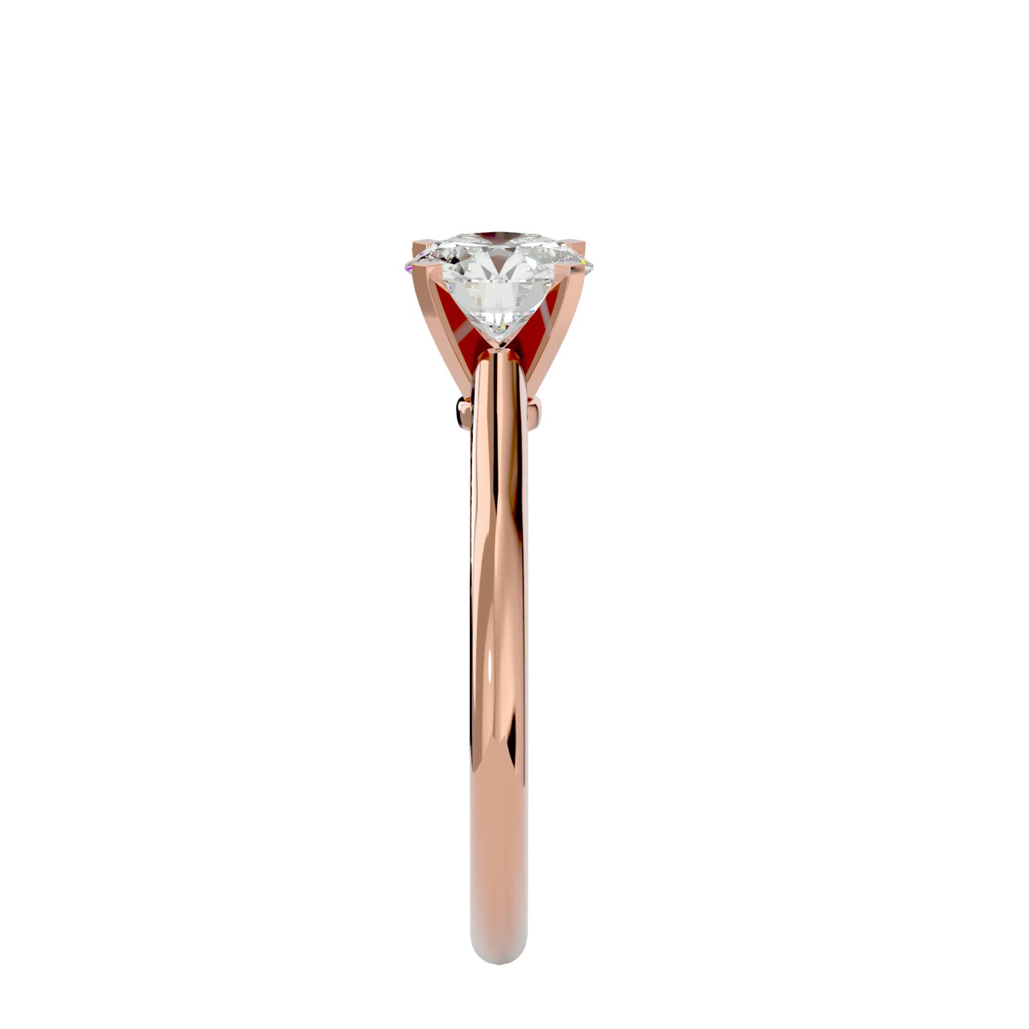 Mabel solitaire diamond engagement ring