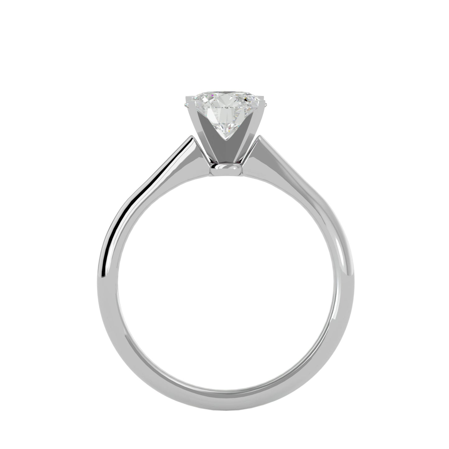 Mabel solitaire diamond engagement ring