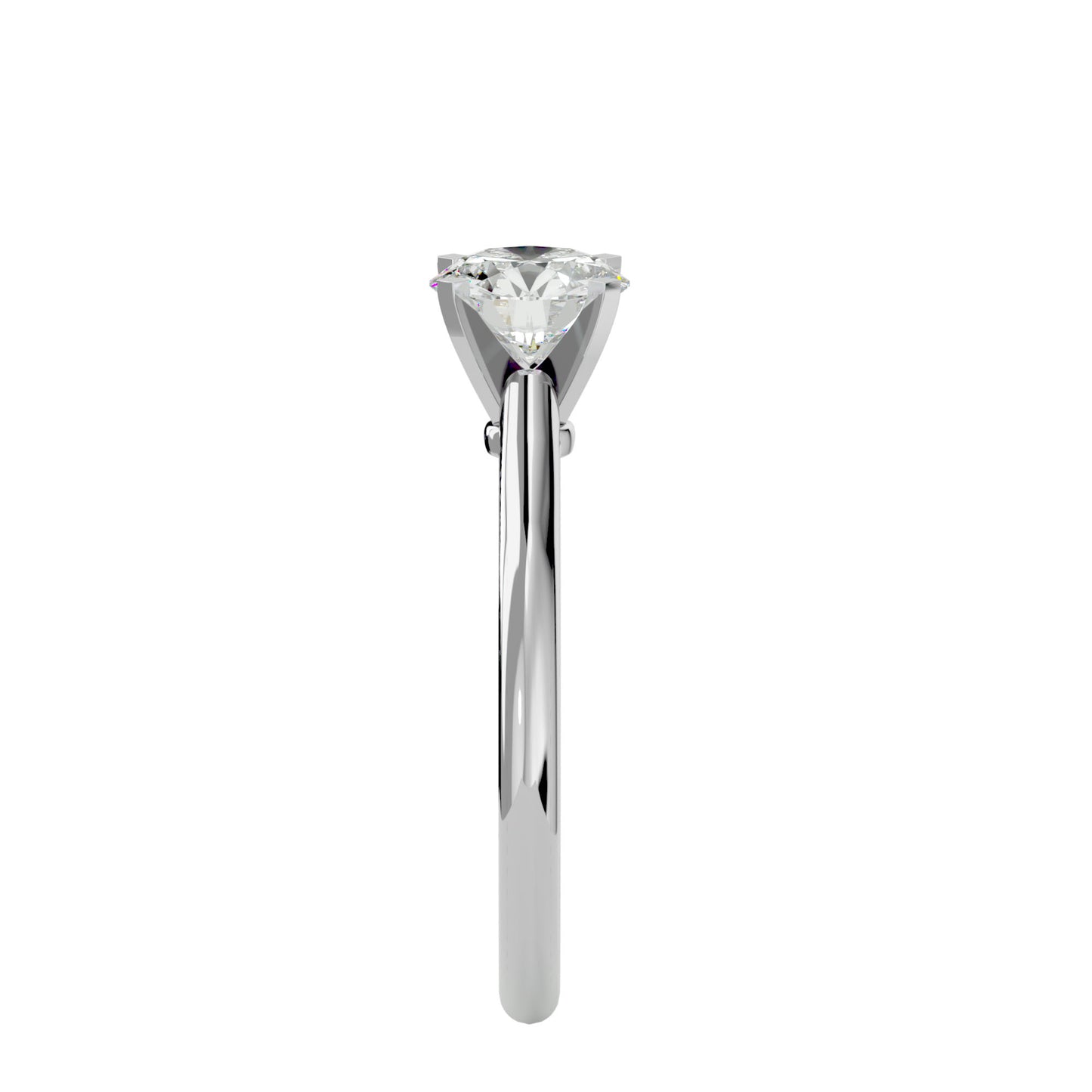 Mabel solitaire diamond engagement ring