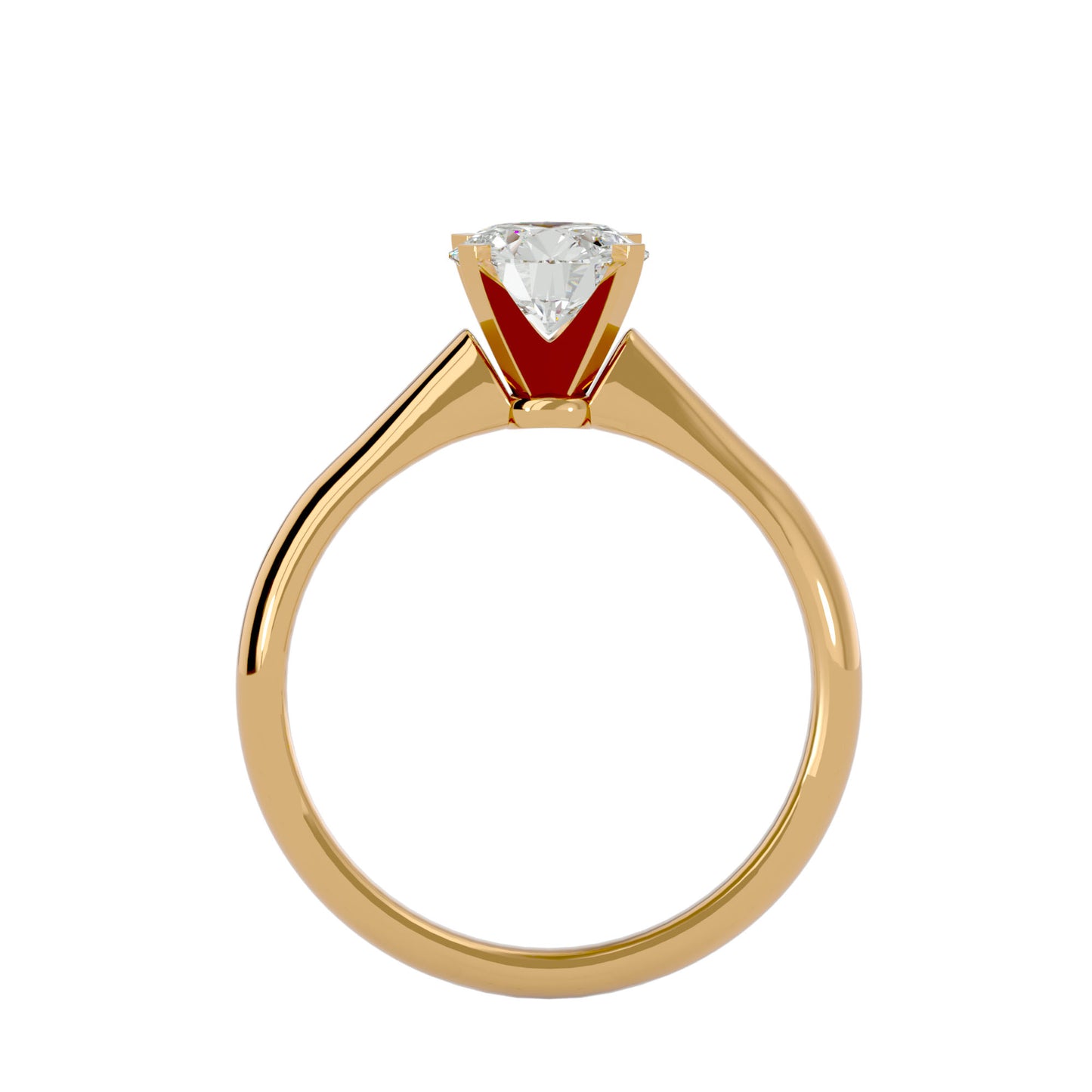 Mabel solitaire diamond engagement ring