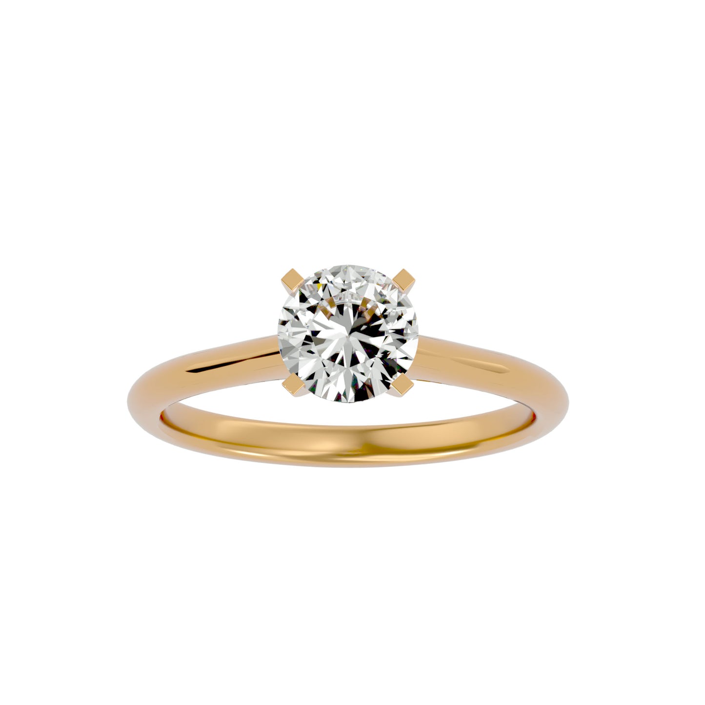 Mabel solitaire diamond engagement ring