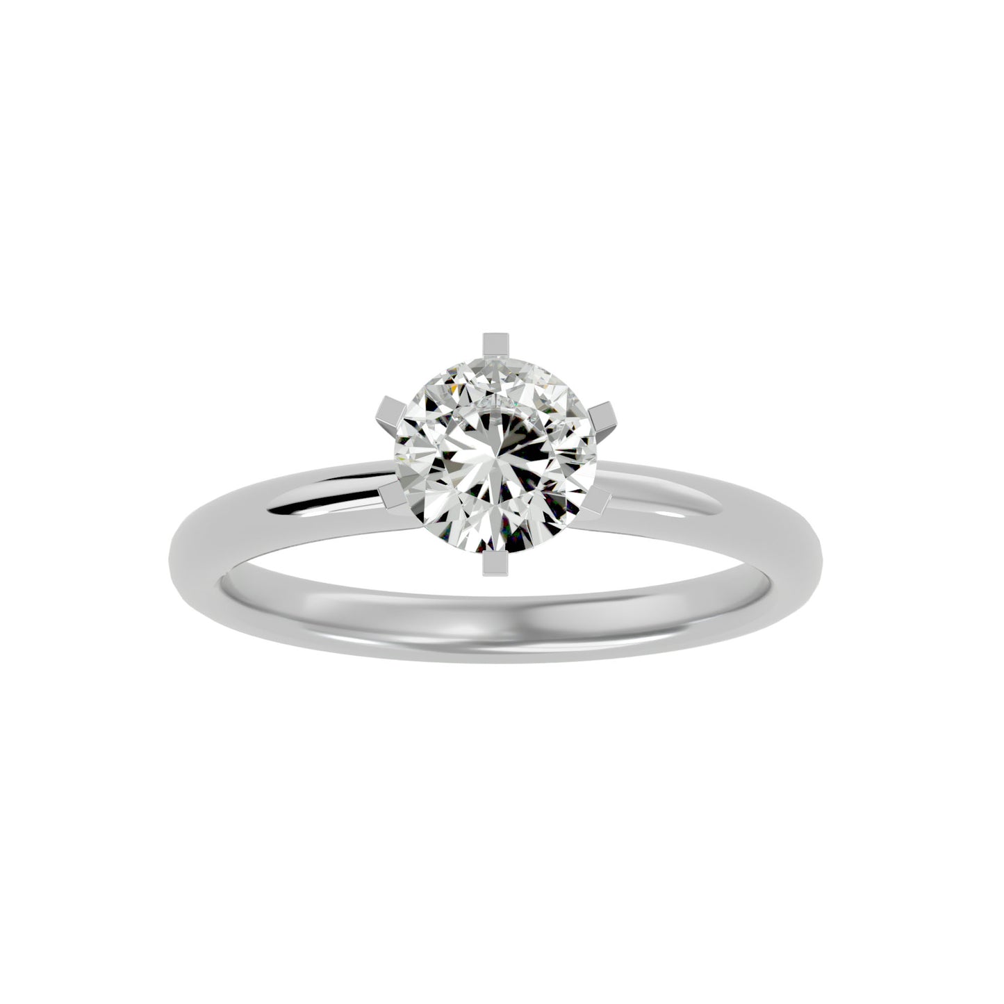 Florence six prong diamond engagement ring