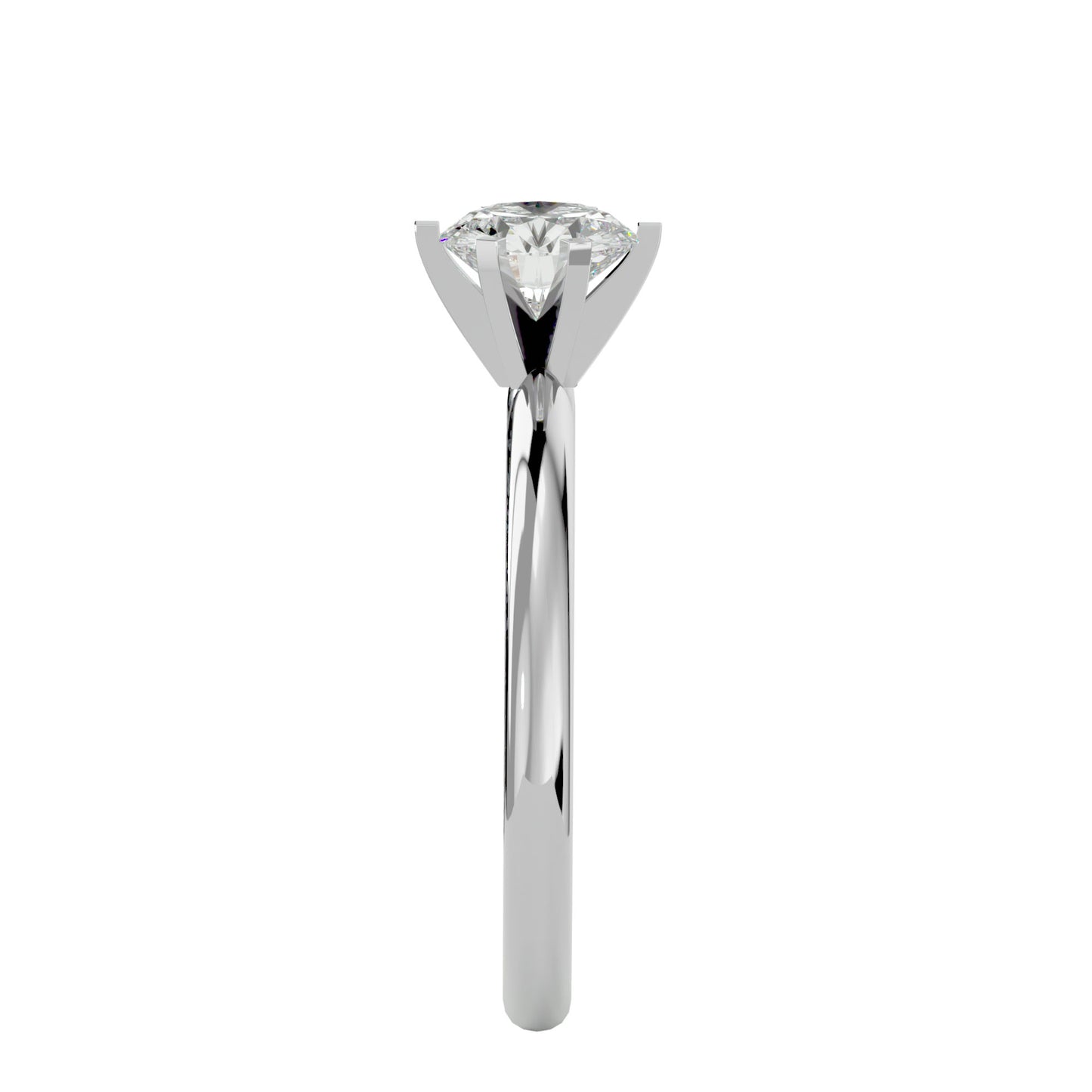 Florence six prong diamond engagement ring