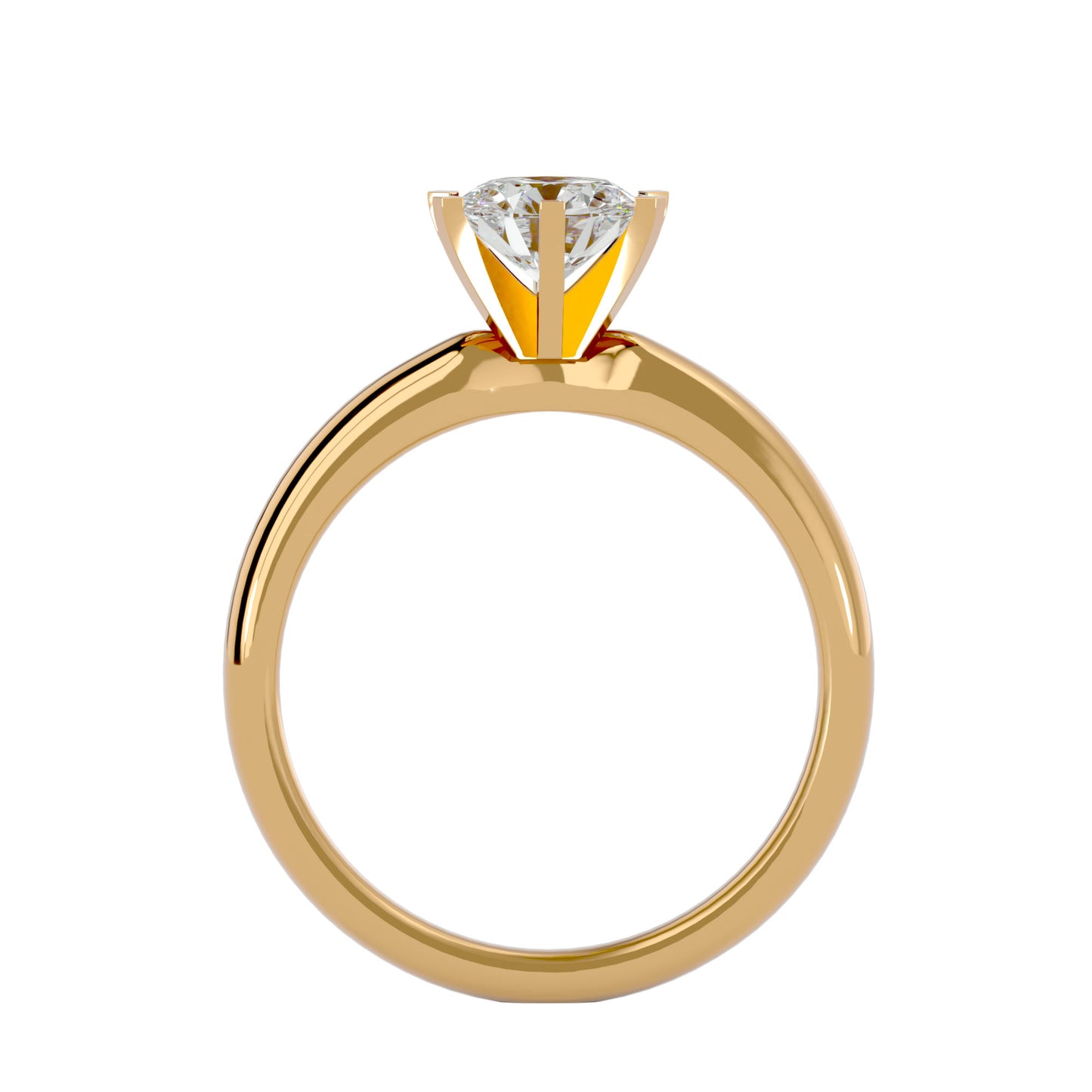 Florence six prong diamond engagement ring