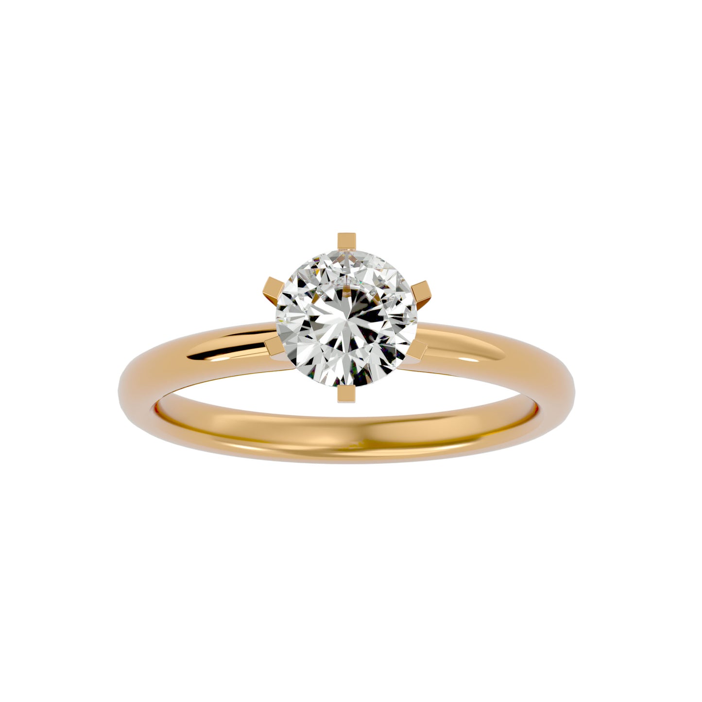 Florence six prong diamond engagement ring