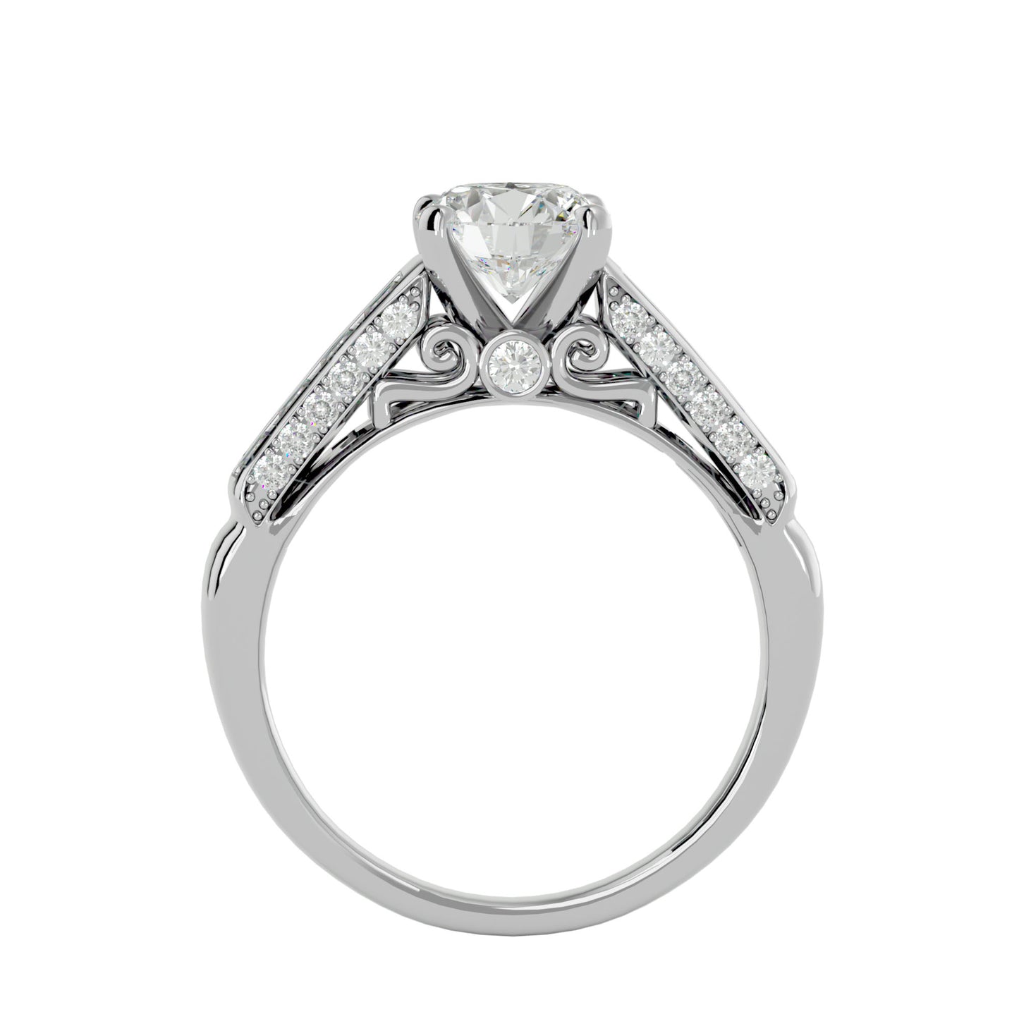 Hazel diamond engagement ring