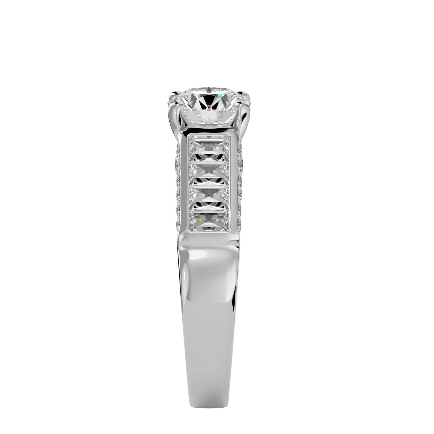 Hazel diamond engagement ring