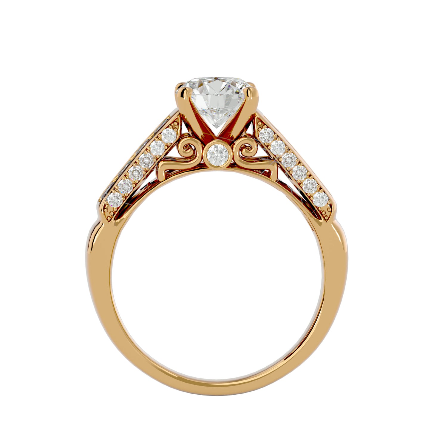 Hazel diamond engagement ring