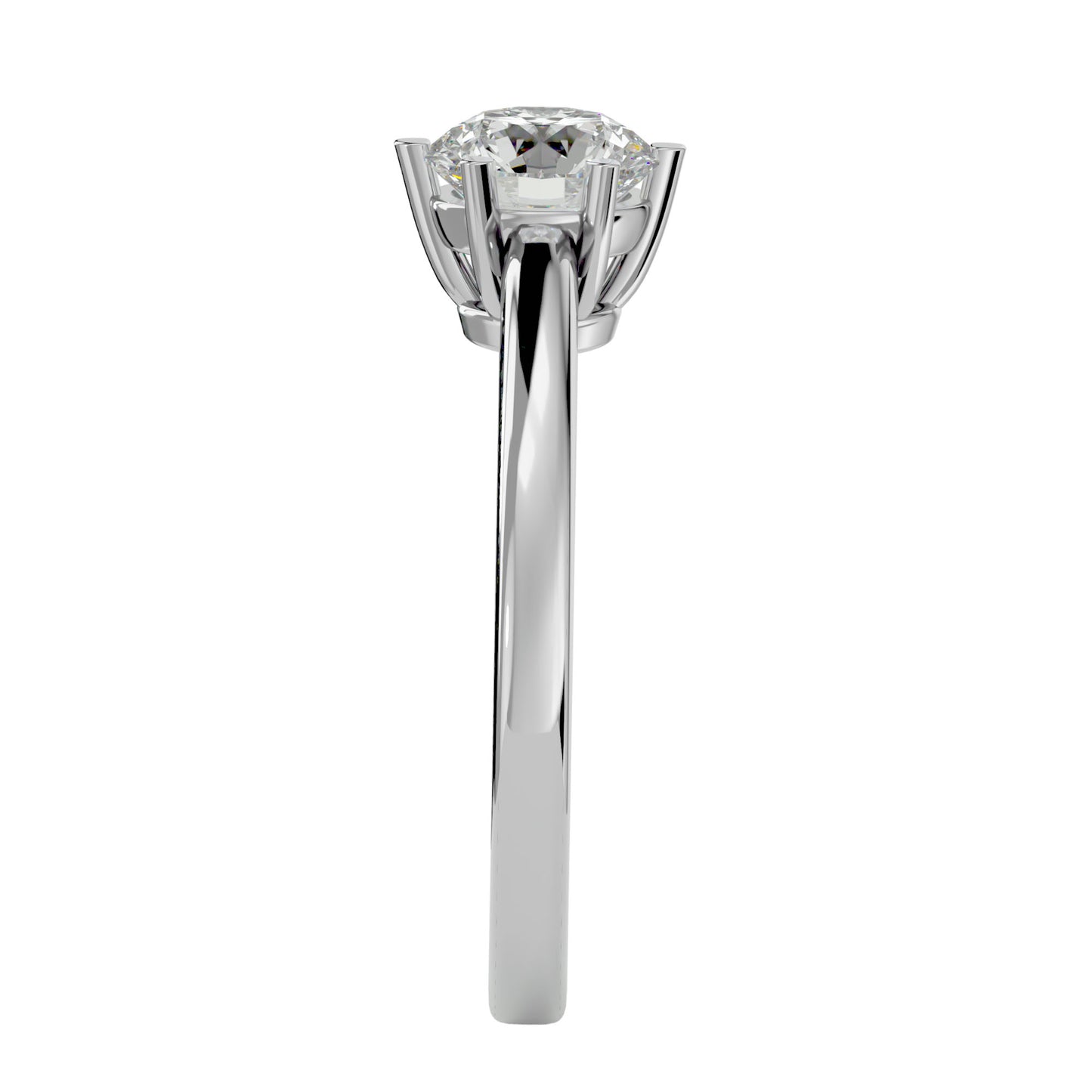 Shivani six prong diamond engagement ring