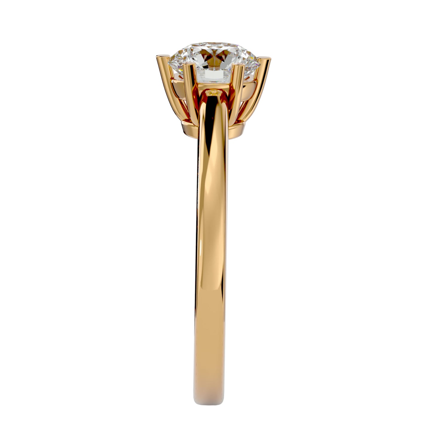 Shivani six prong diamond engagement ring