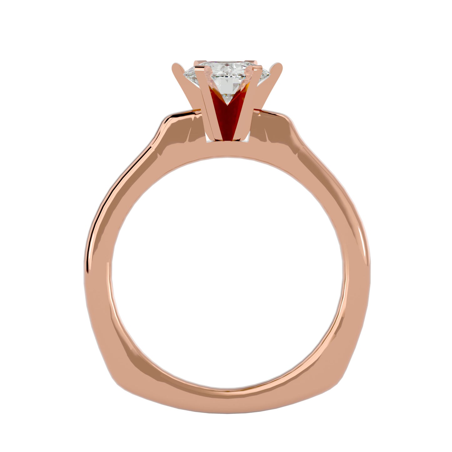 Heidi six prong diamond engagement ring