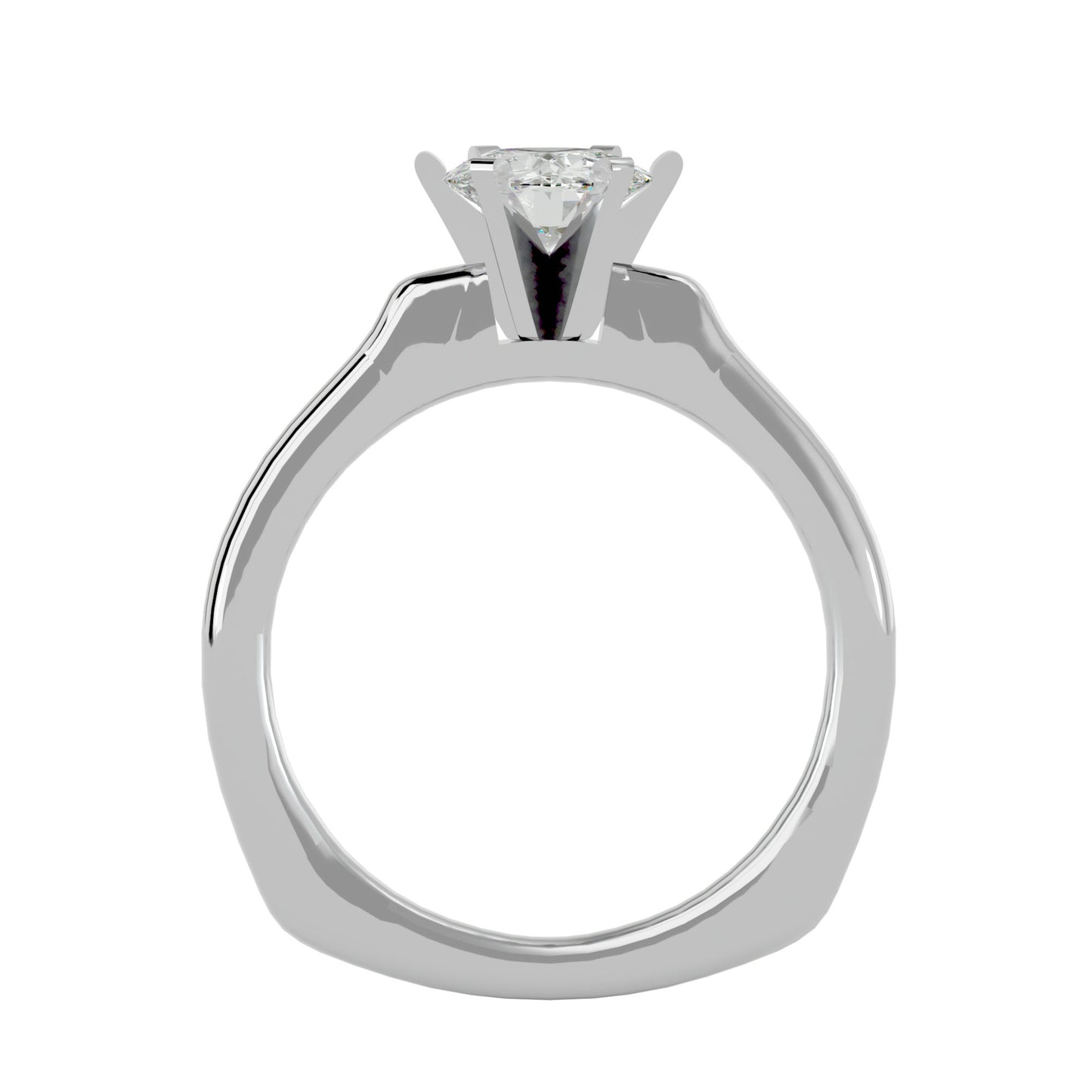Heidi six prong diamond engagement ring