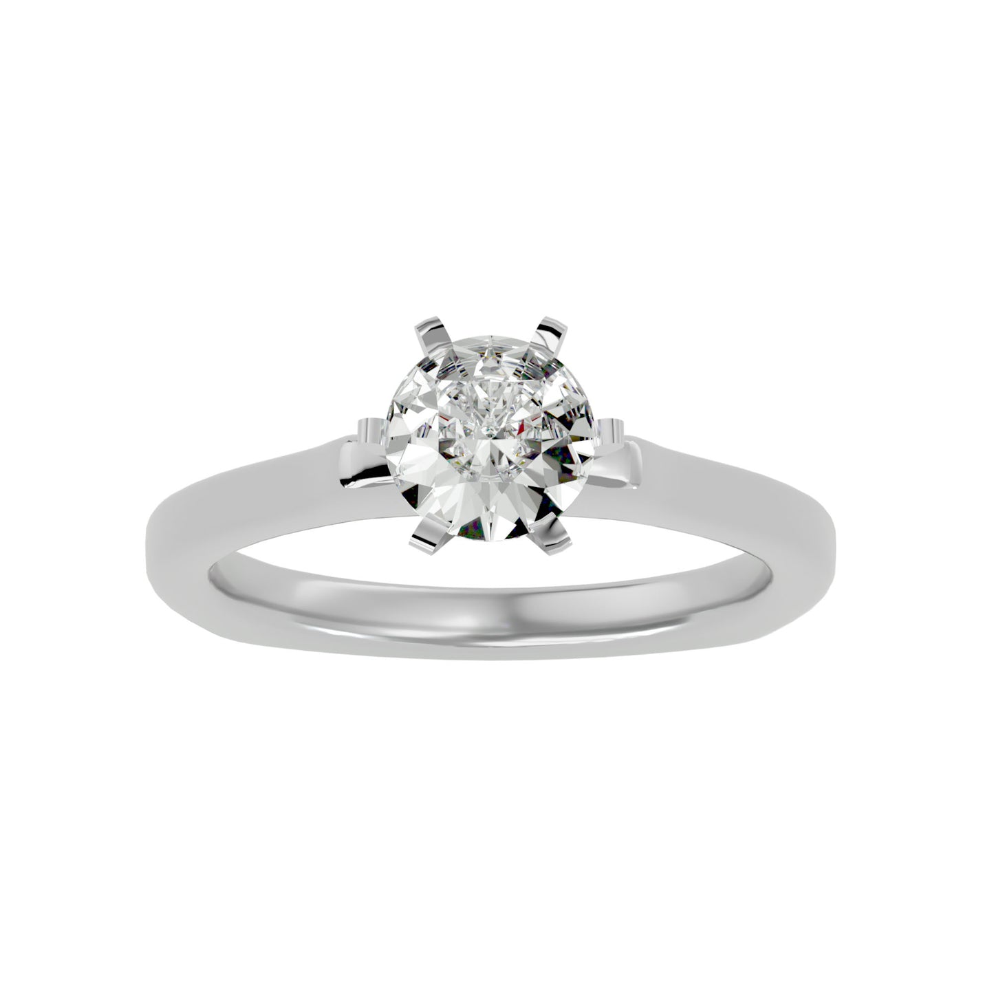 Heidi six prong diamond engagement ring