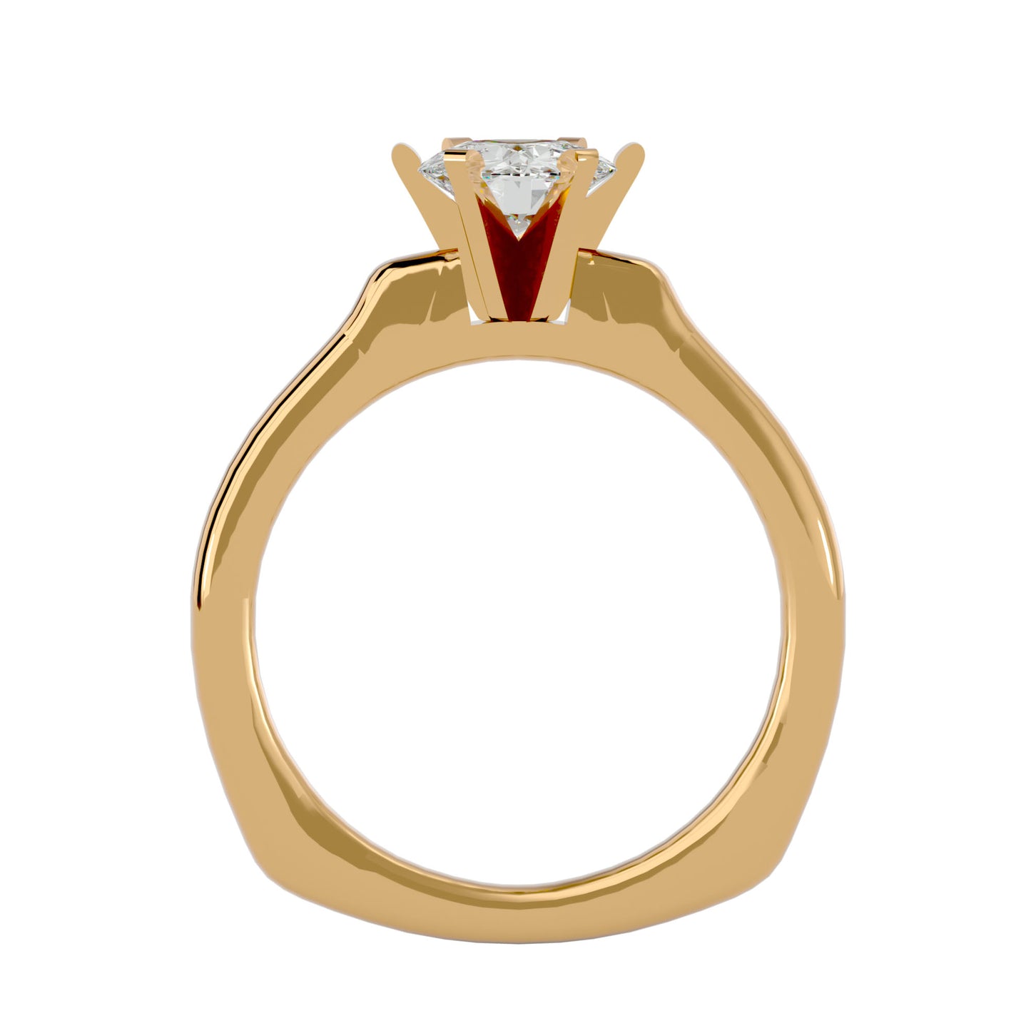 Heidi six prong diamond engagement ring