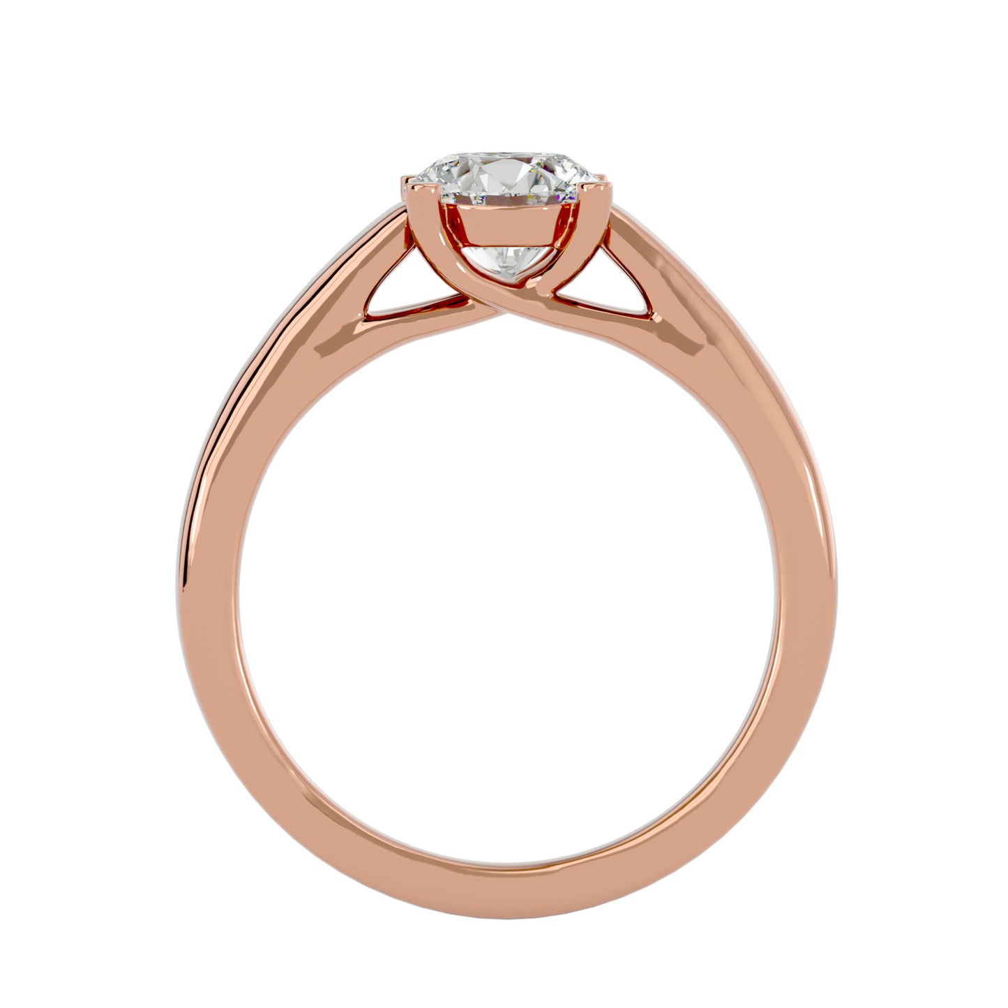 Johanna solitaire diamond engagement ring