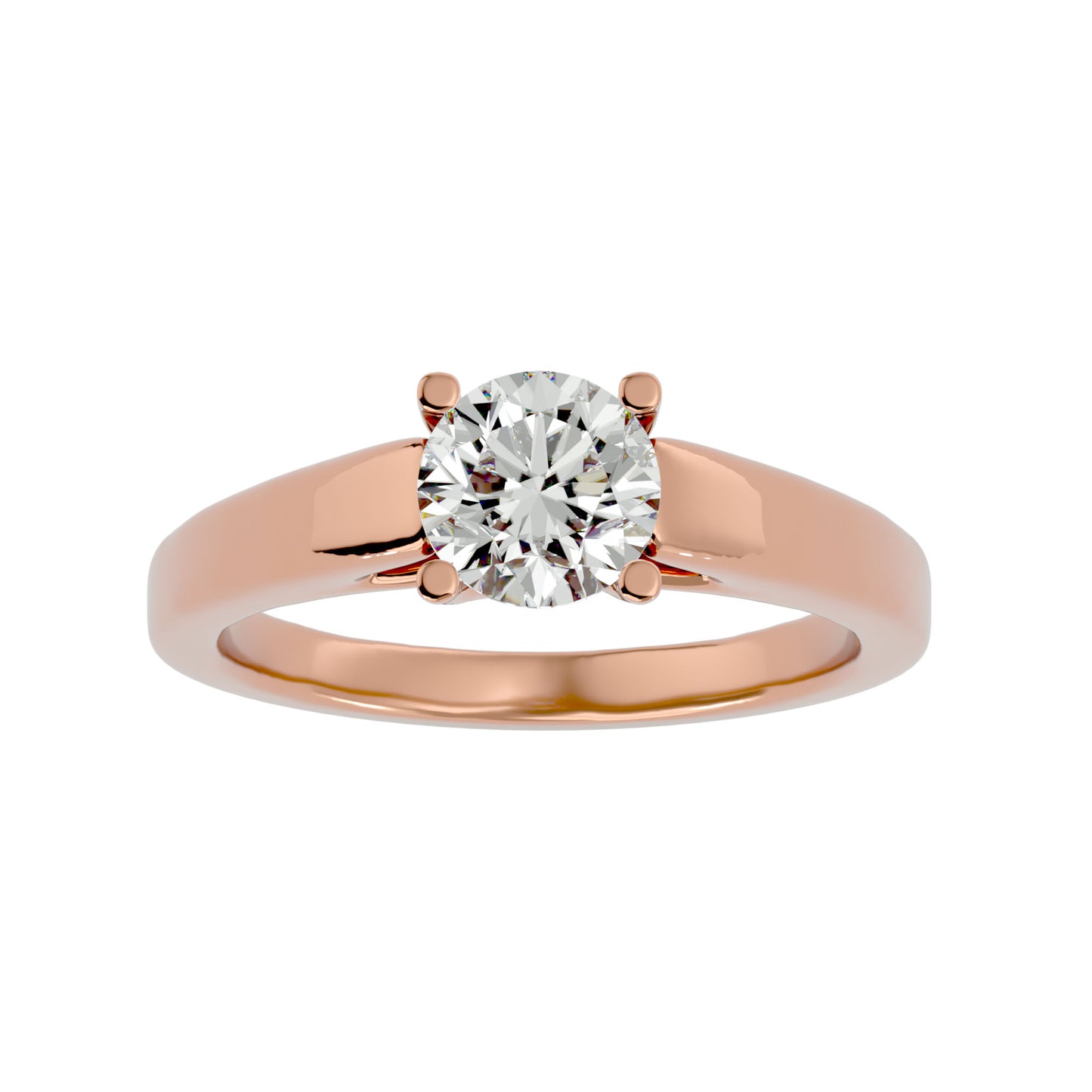 Johanna solitaire diamond engagement ring