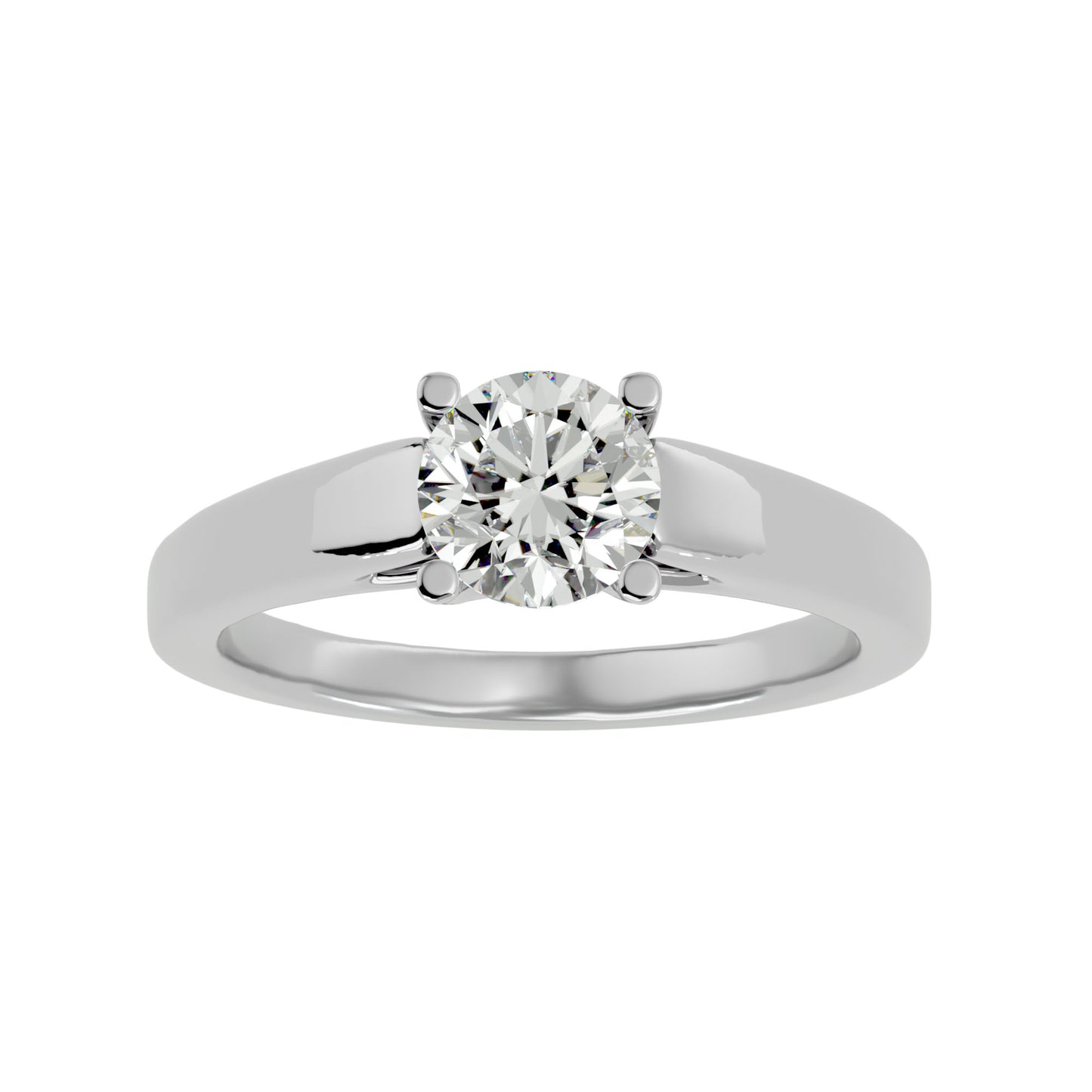 Johanna solitaire diamond engagement ring