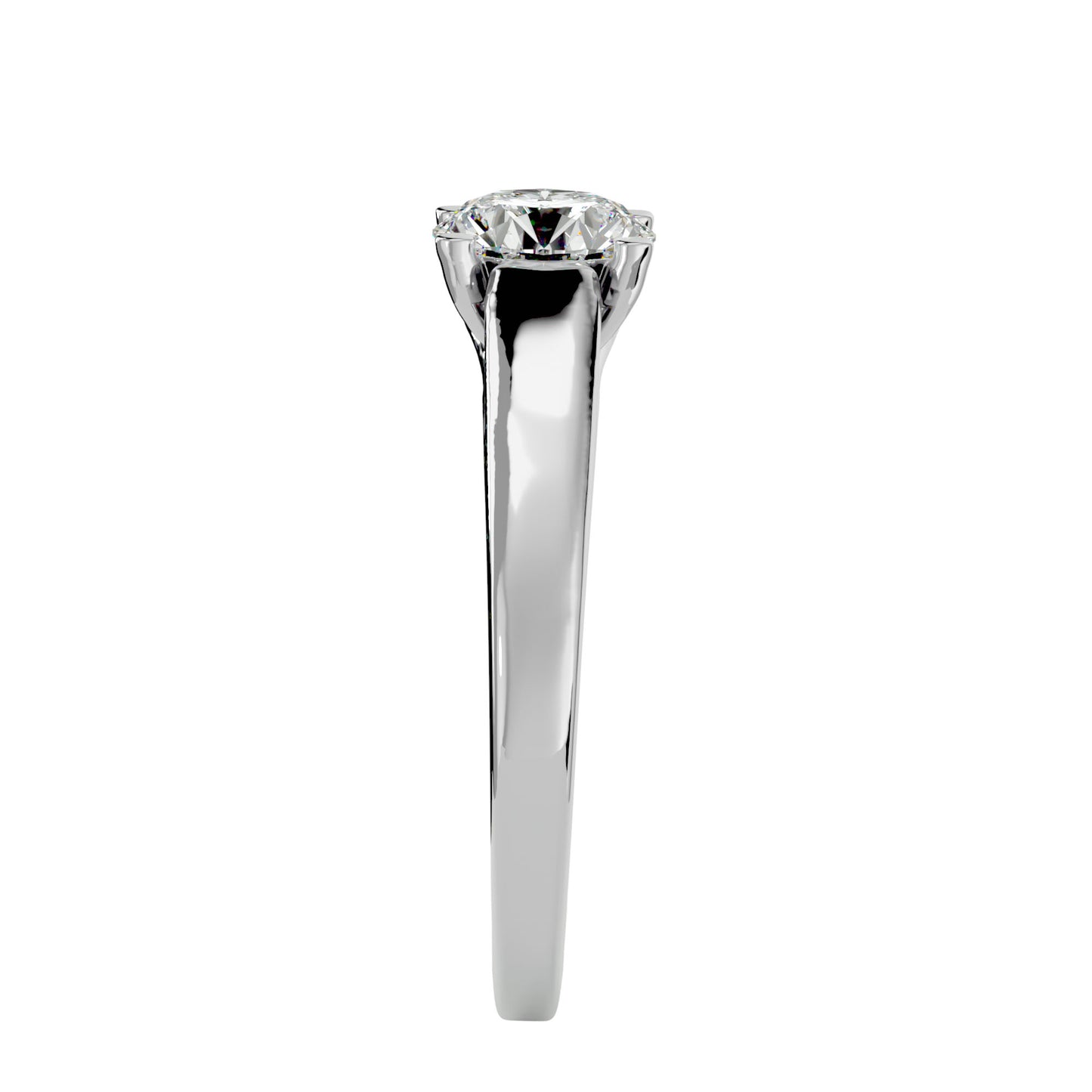Johanna solitaire diamond engagement ring