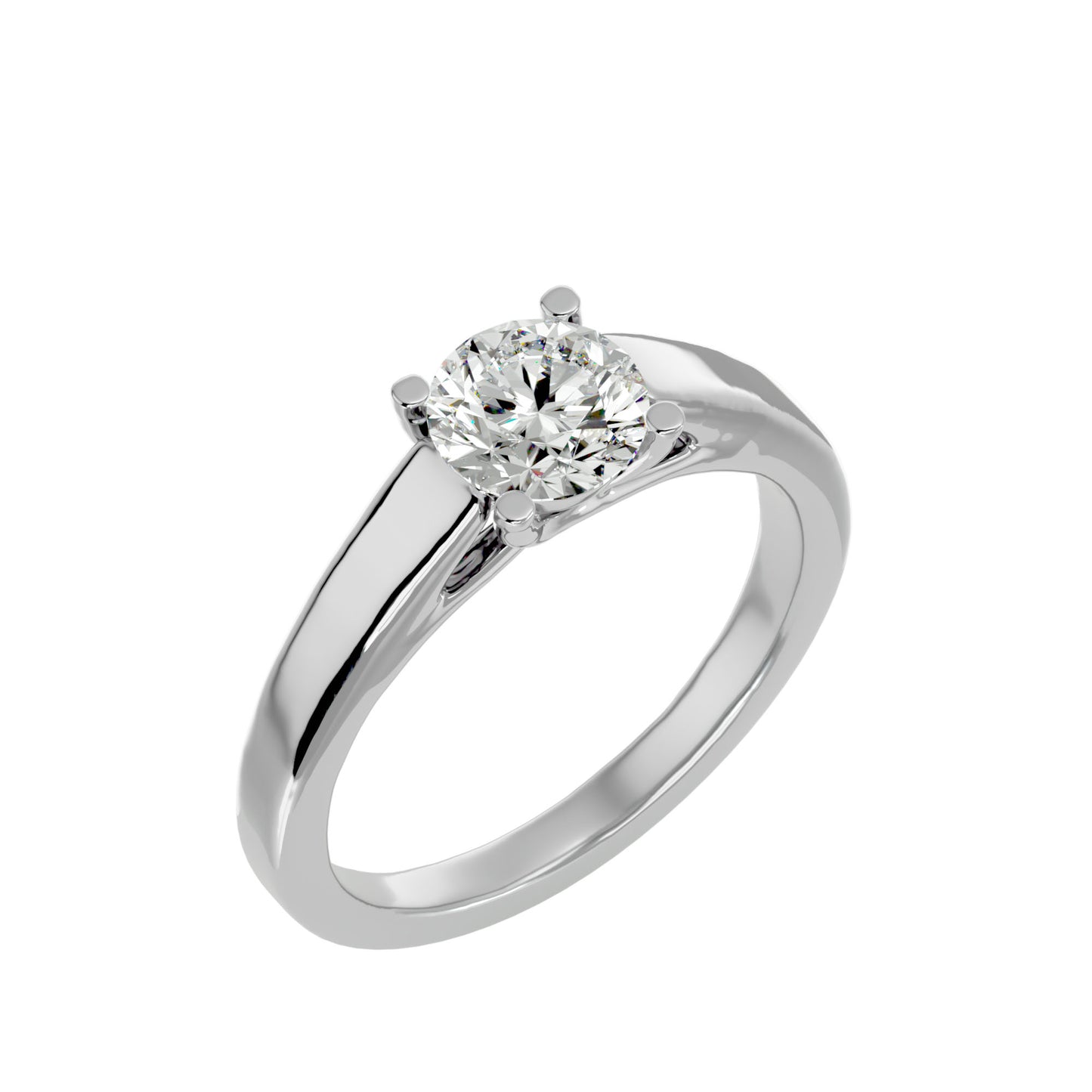 Johanna solitaire diamond engagement ring