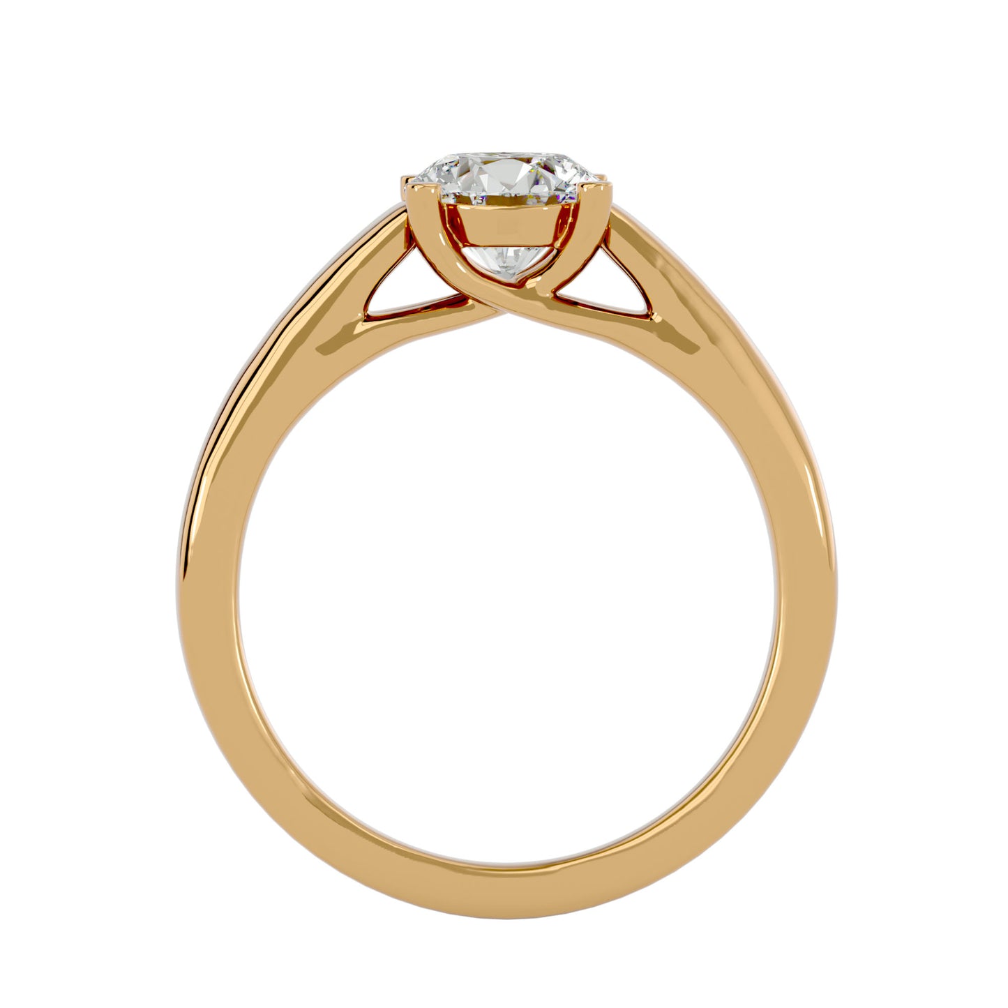 Johanna solitaire diamond engagement ring
