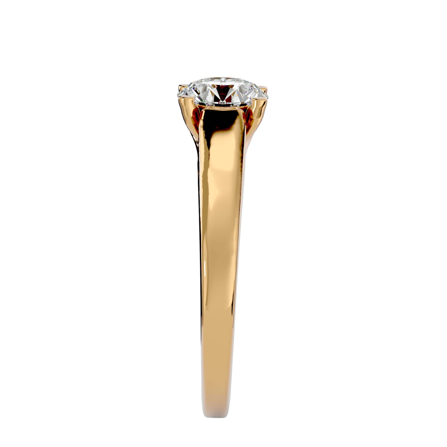 Johanna solitaire diamond engagement ring