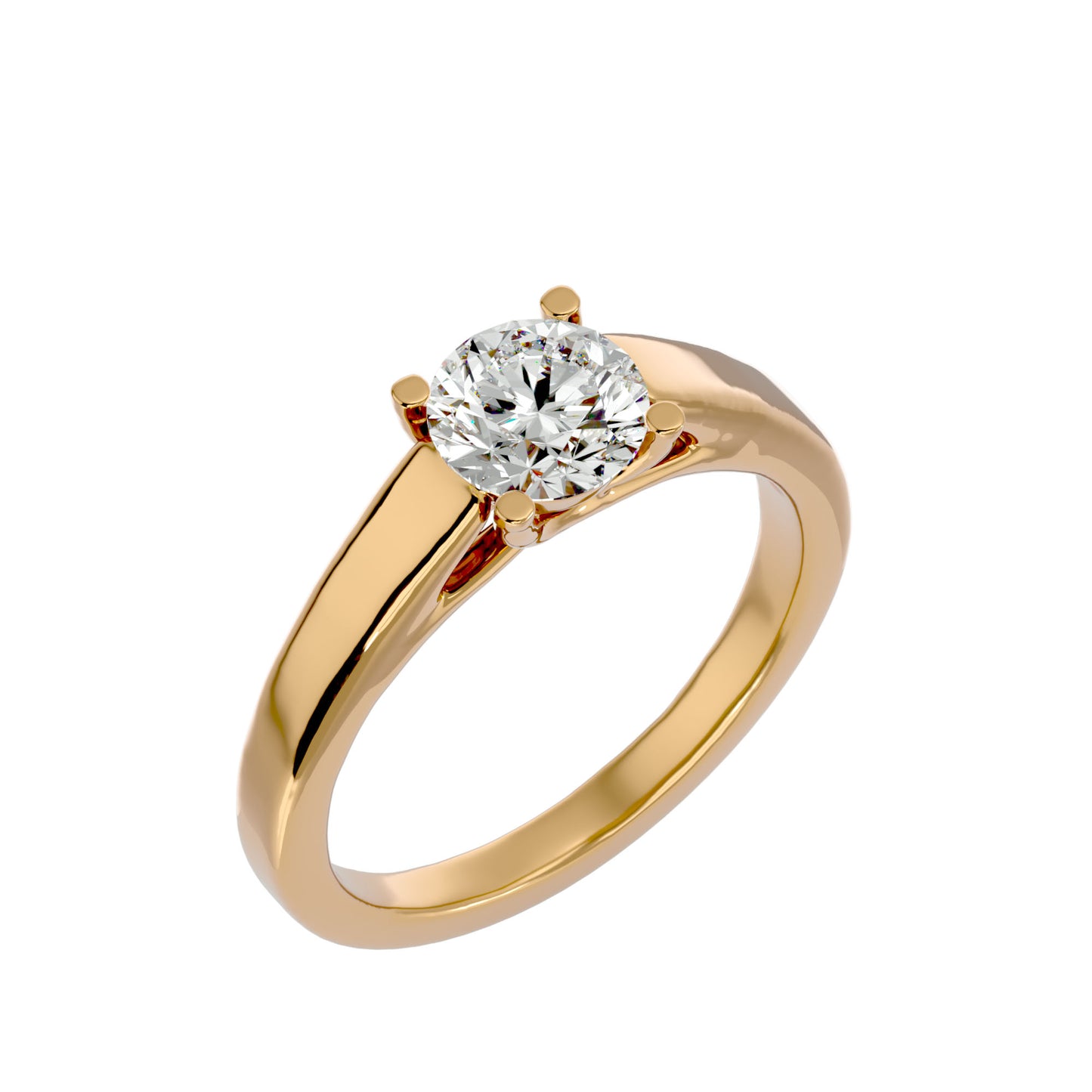 Johanna solitaire diamond engagement ring
