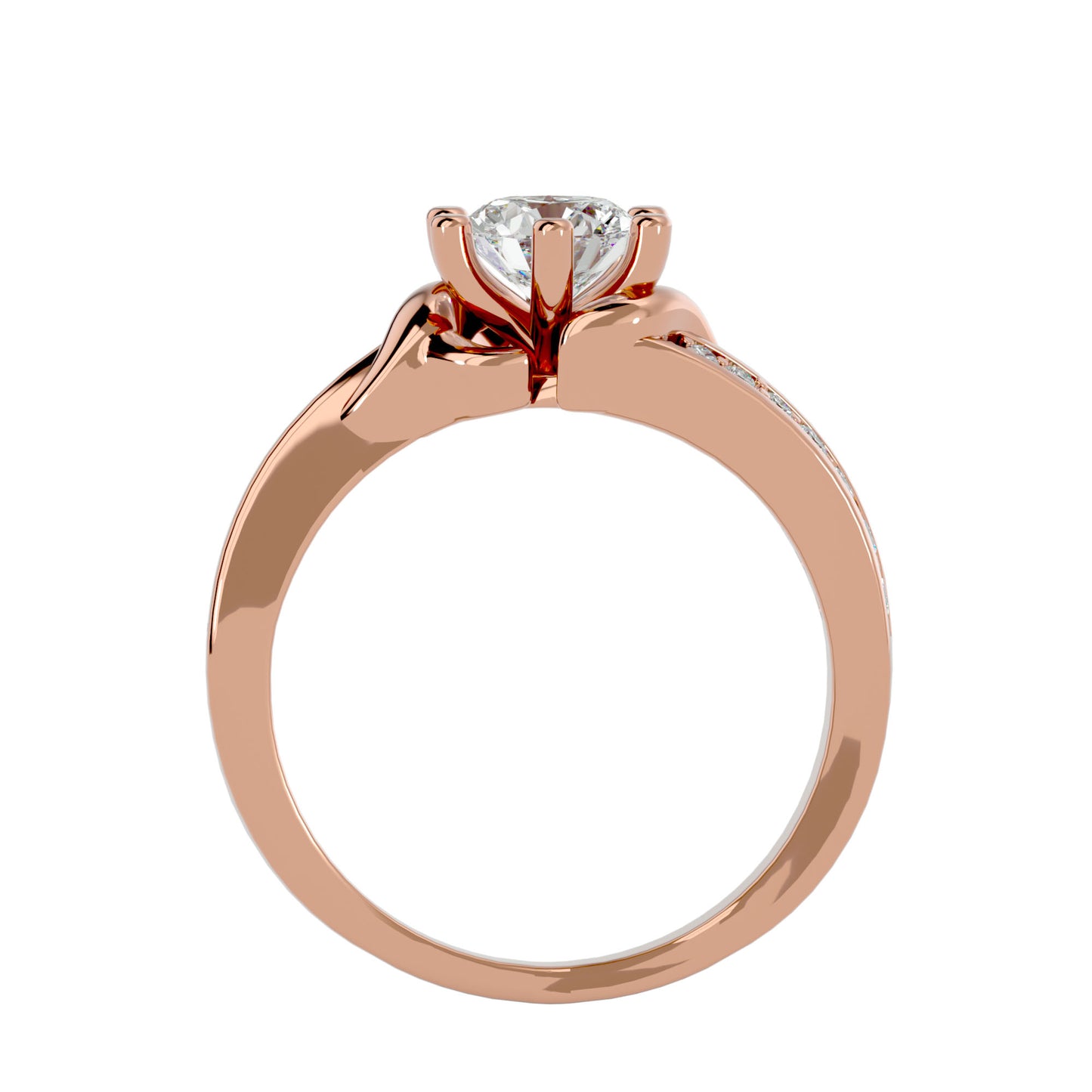 Aarini six prong diamond engagement ring