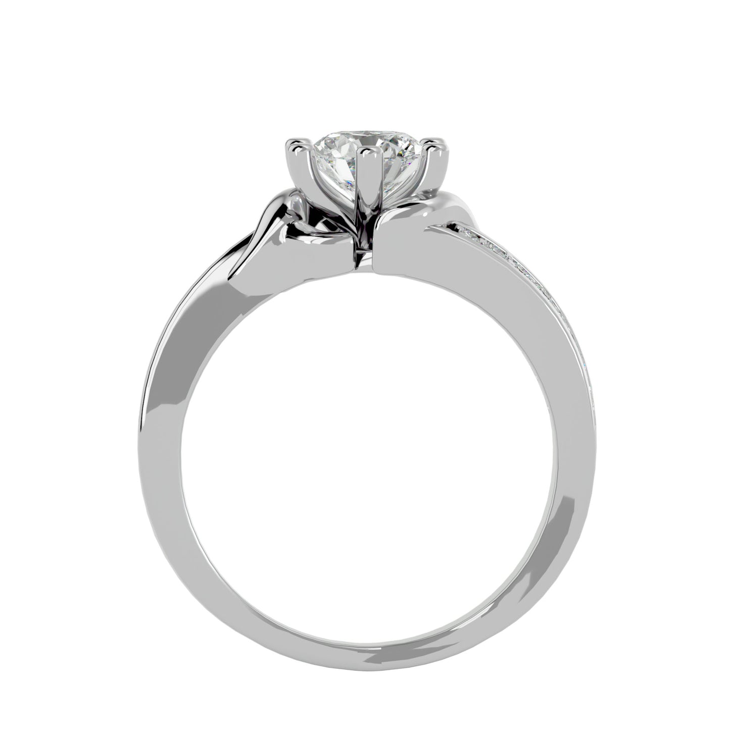 Aarini six prong diamond engagement ring