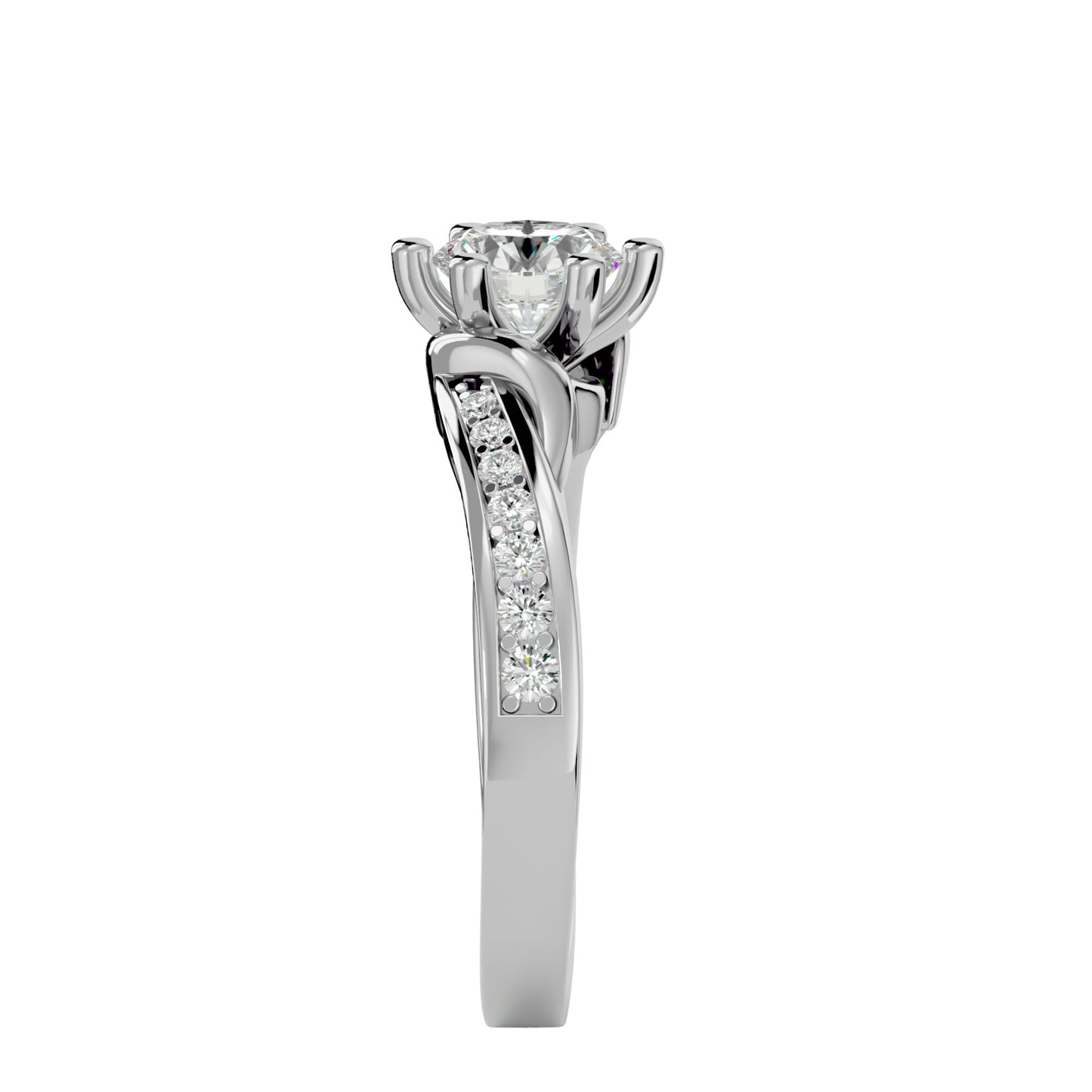 Aarini six prong diamond engagement ring