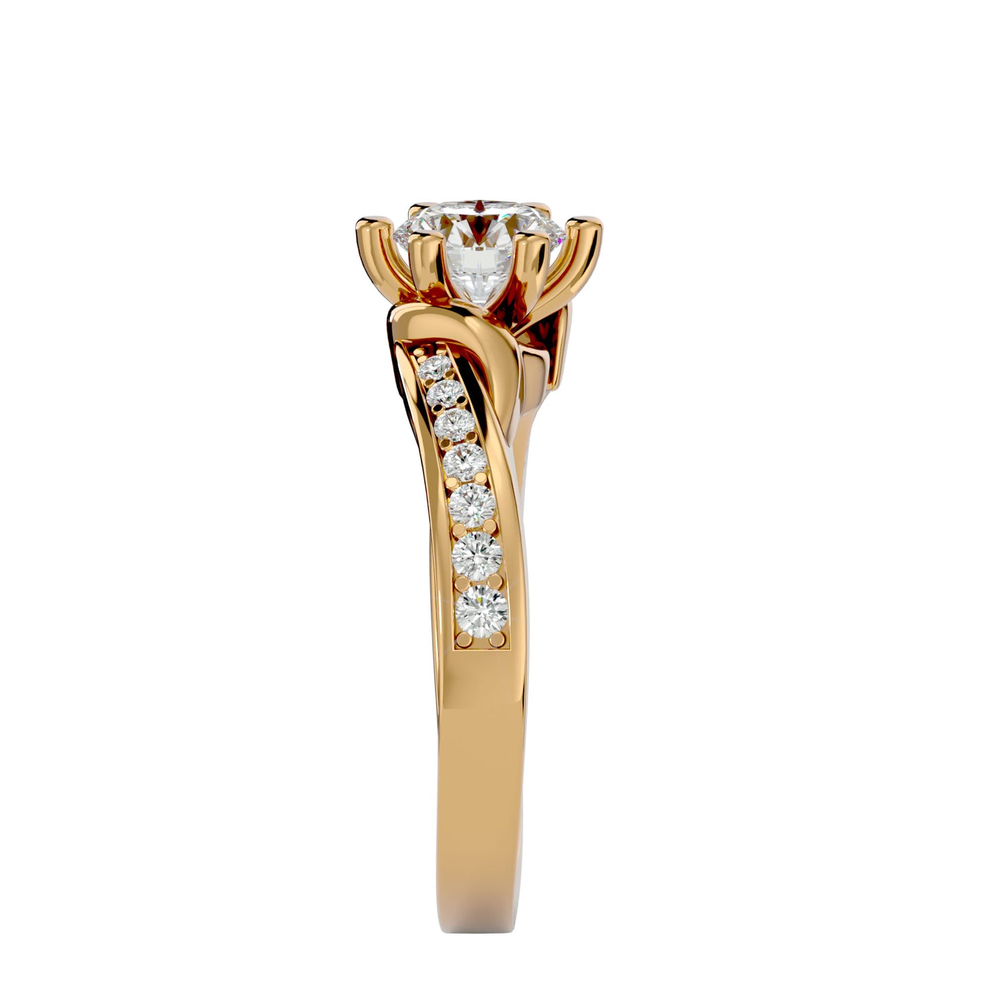 Aarini six prong diamond engagement ring