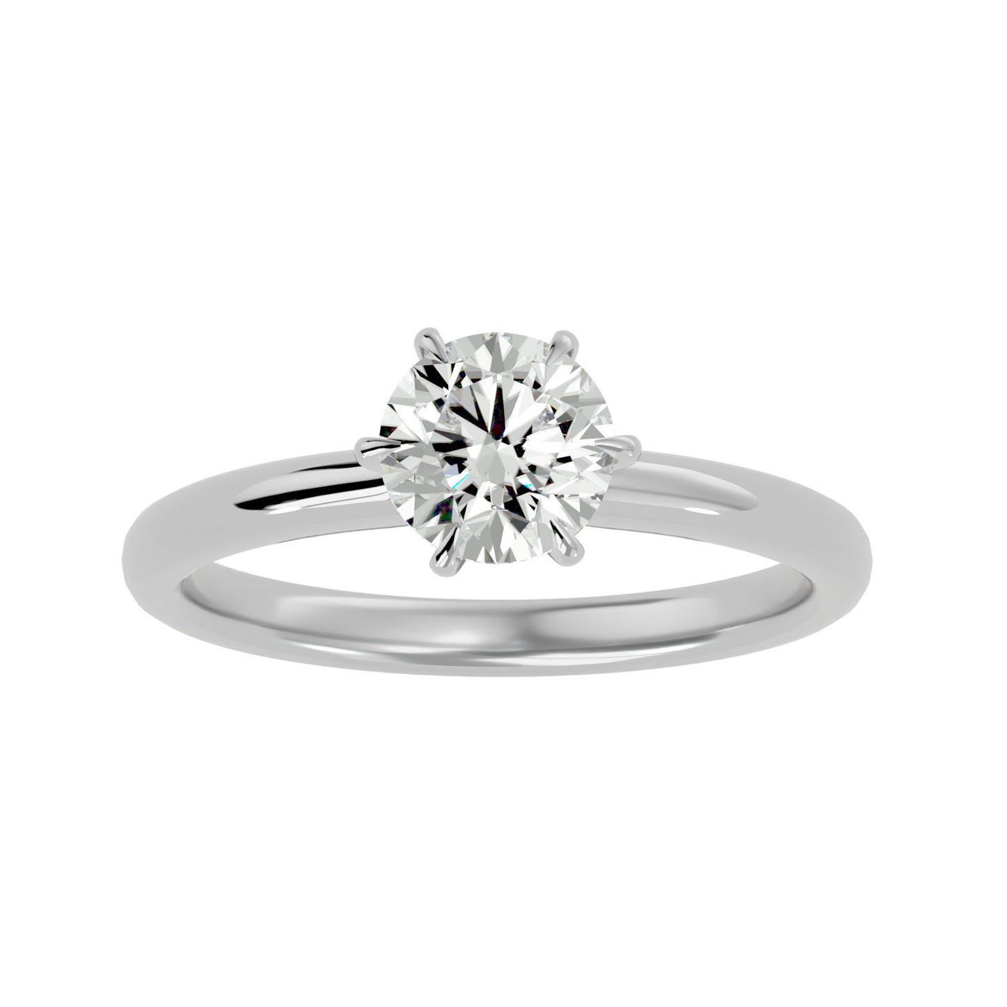 Vamika six prong diamond engagement ring